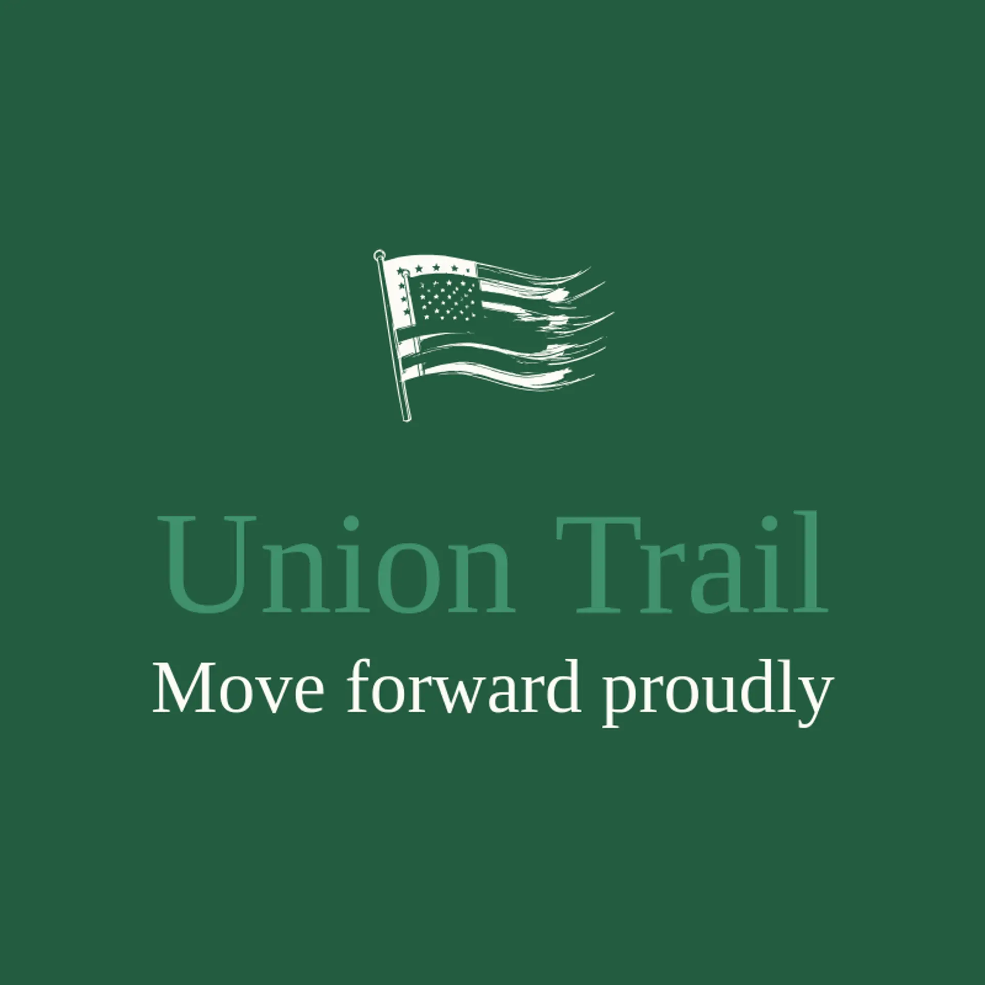 Union Trail logo for usa flag