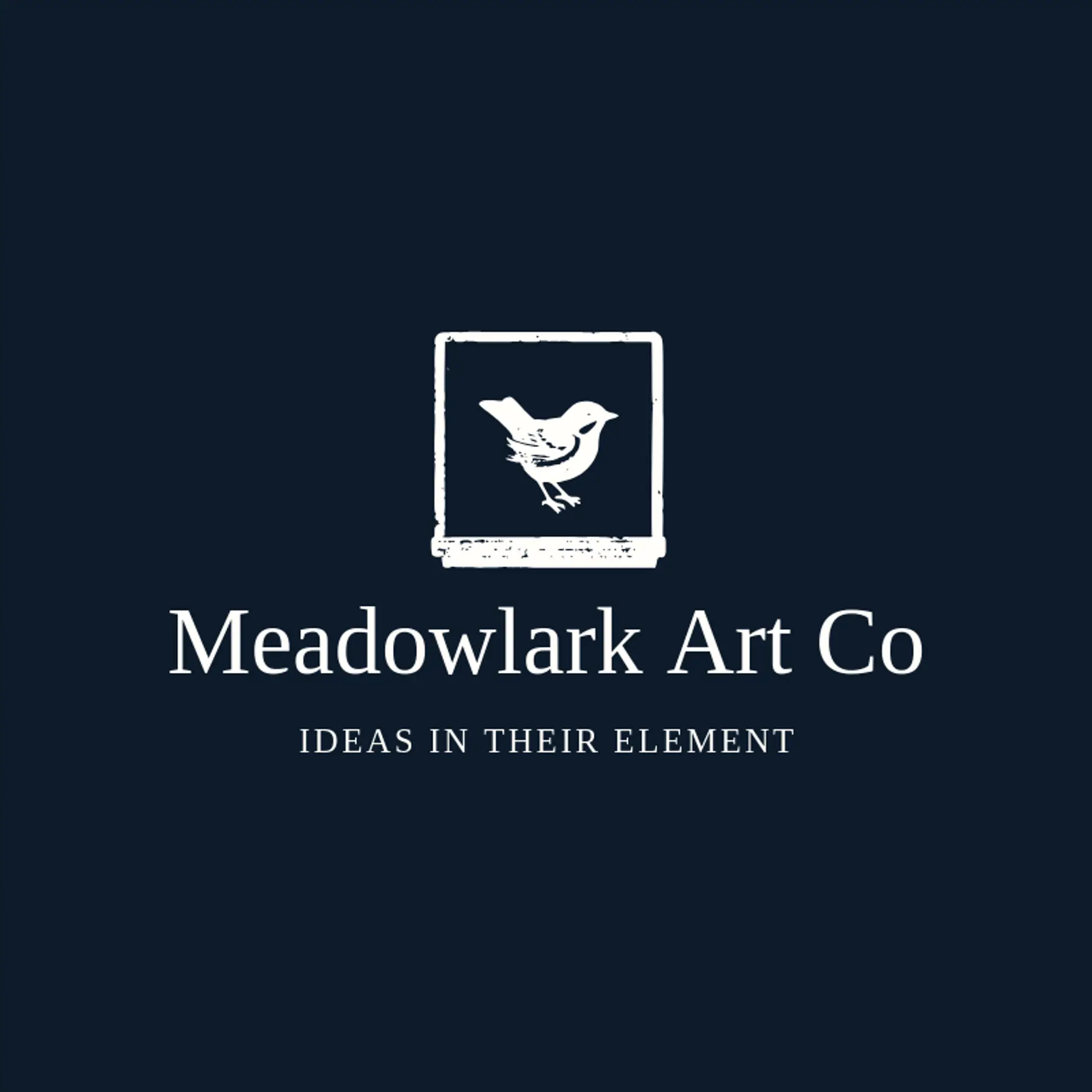 Meadowlark Art Co logo for canvas