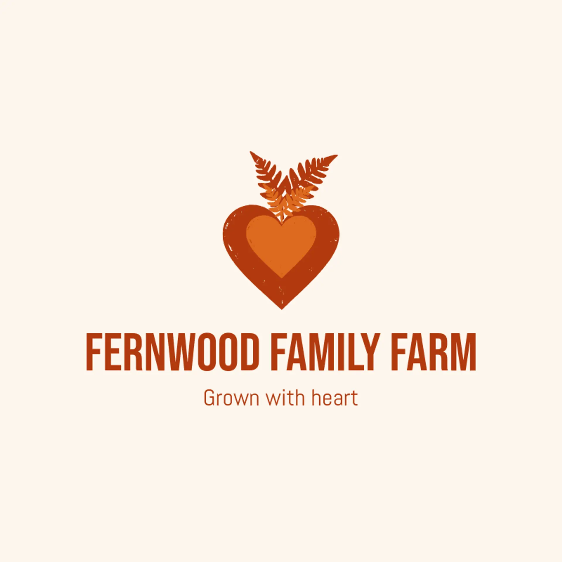 Fernwood Family Farm logo for heart
