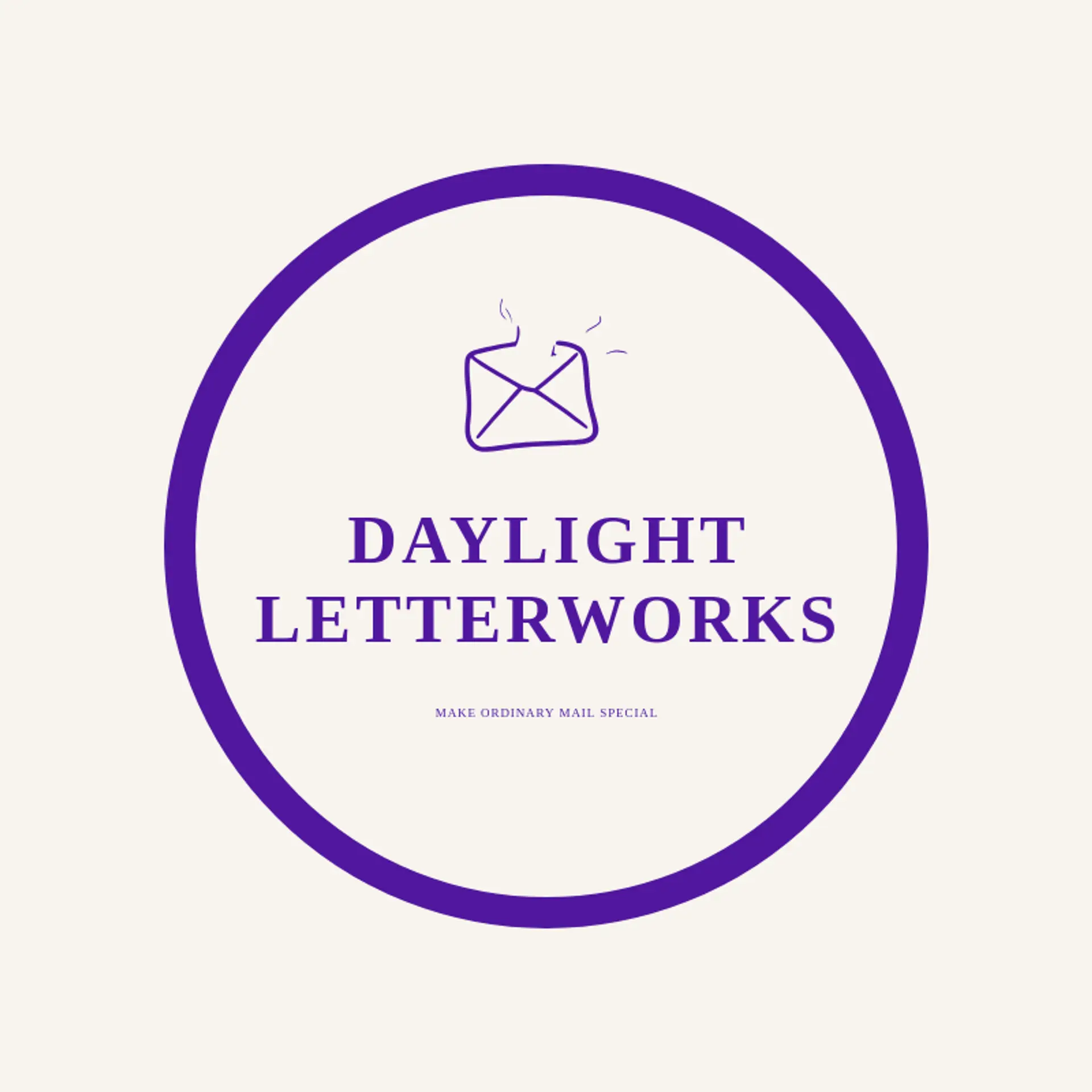 Daylight Letterworks logo for envelope
