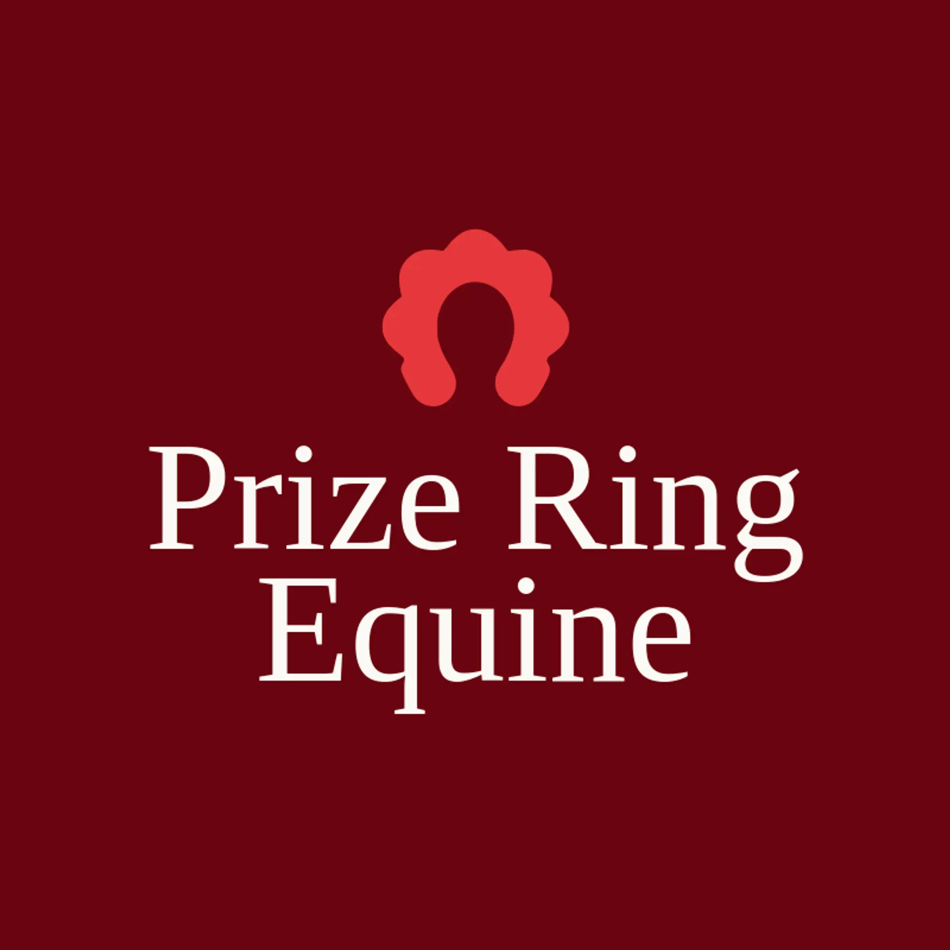 Prize Ring Equine logo for horseshoe