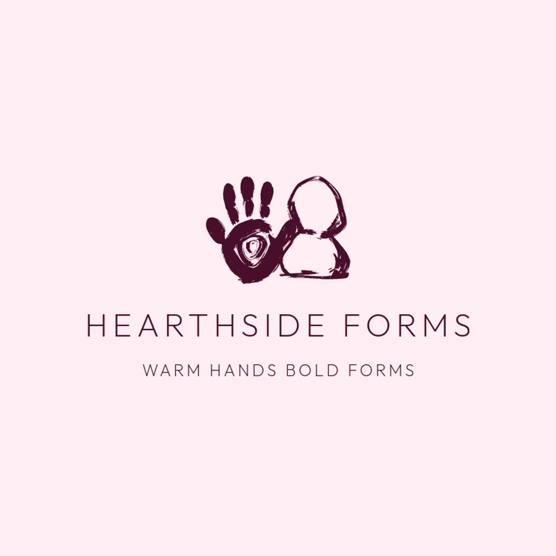 Hearthside Forms logo for clay