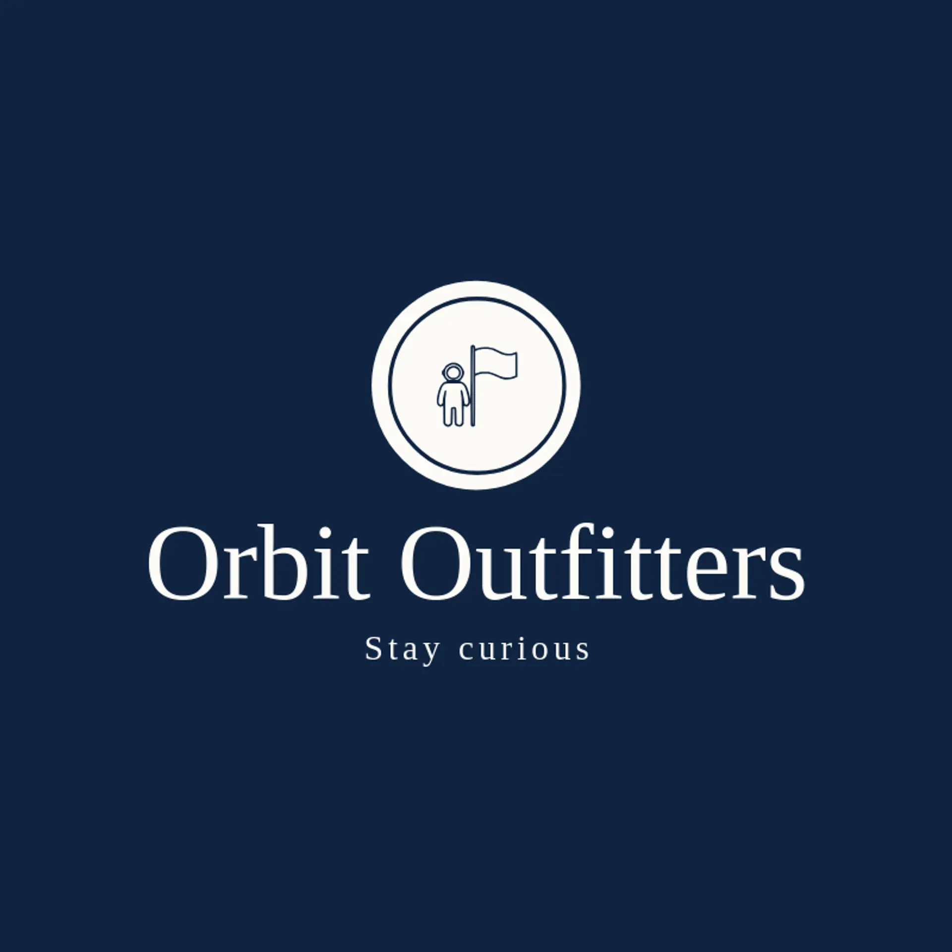 Orbit Outfitters logo for astronaut