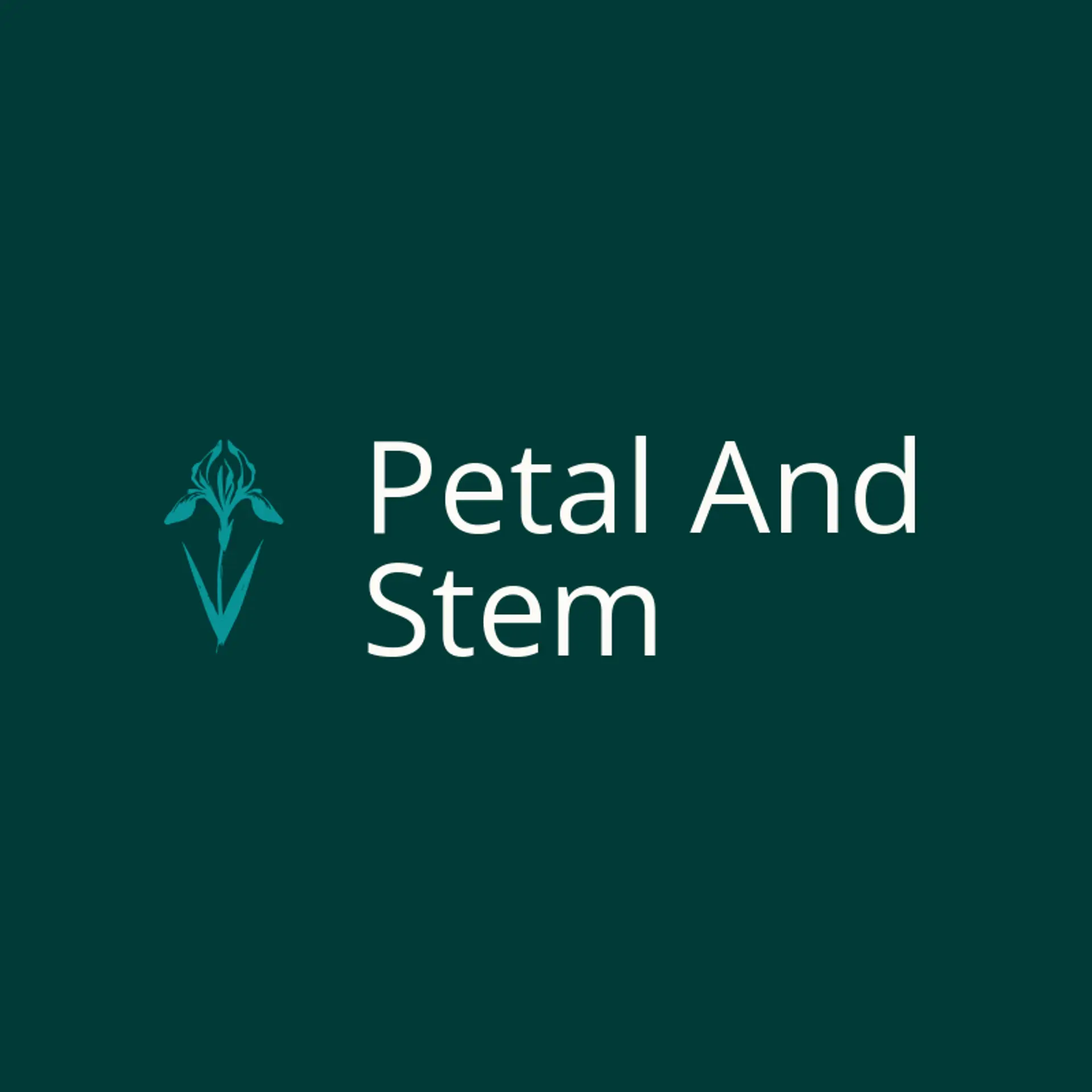 Petal and Stem logo for iris