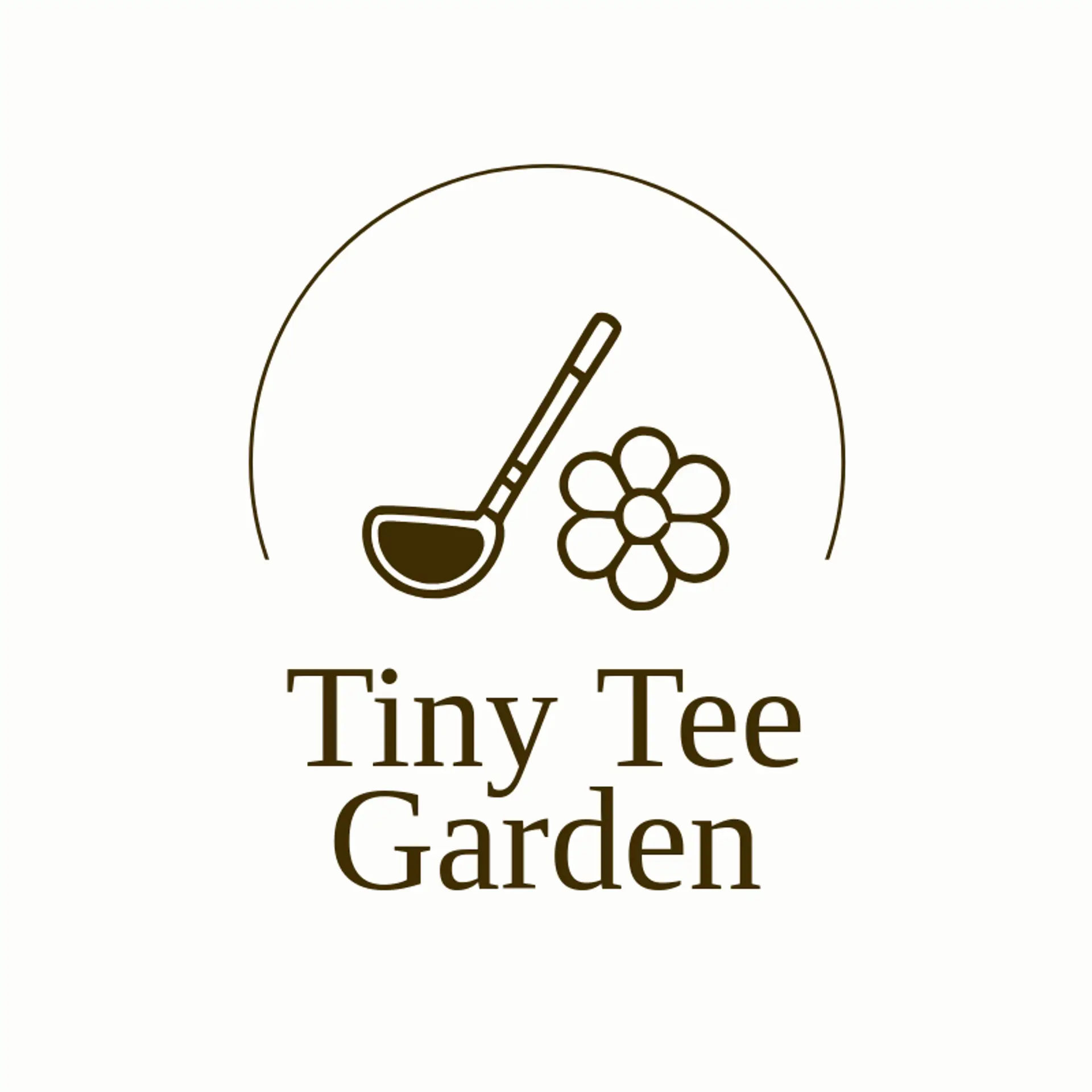 Tiny Tee Garden logo for mini golf