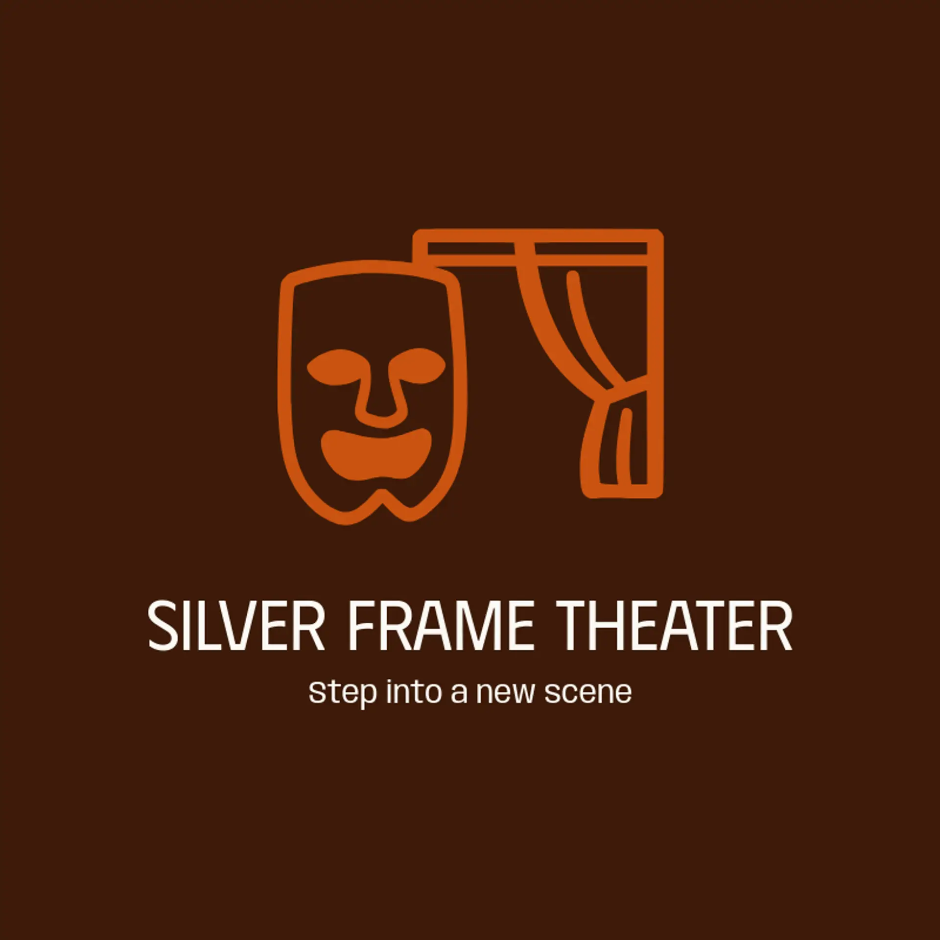Silver Frame Theater logo for theater