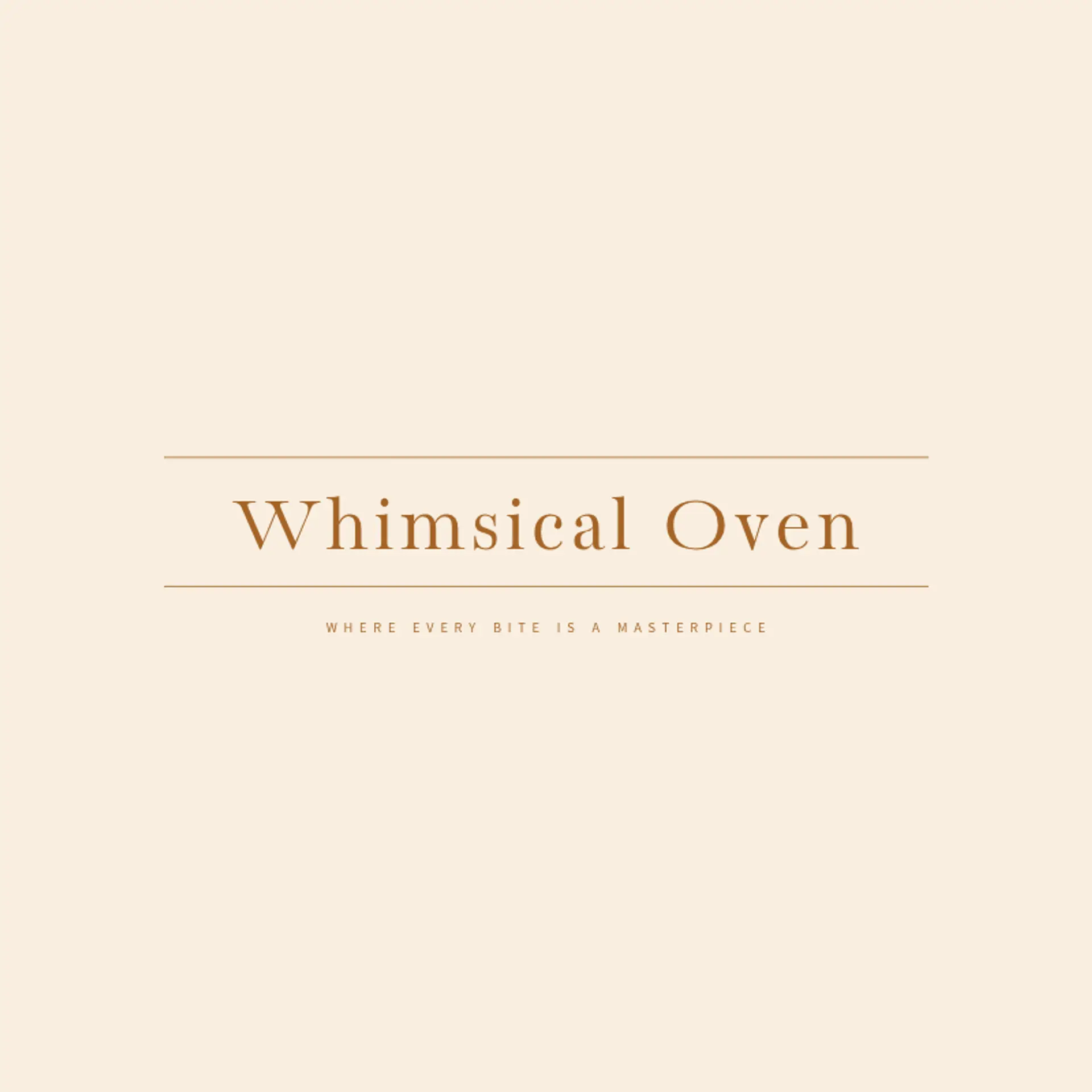 Whimsical Oven logo for unique bakery