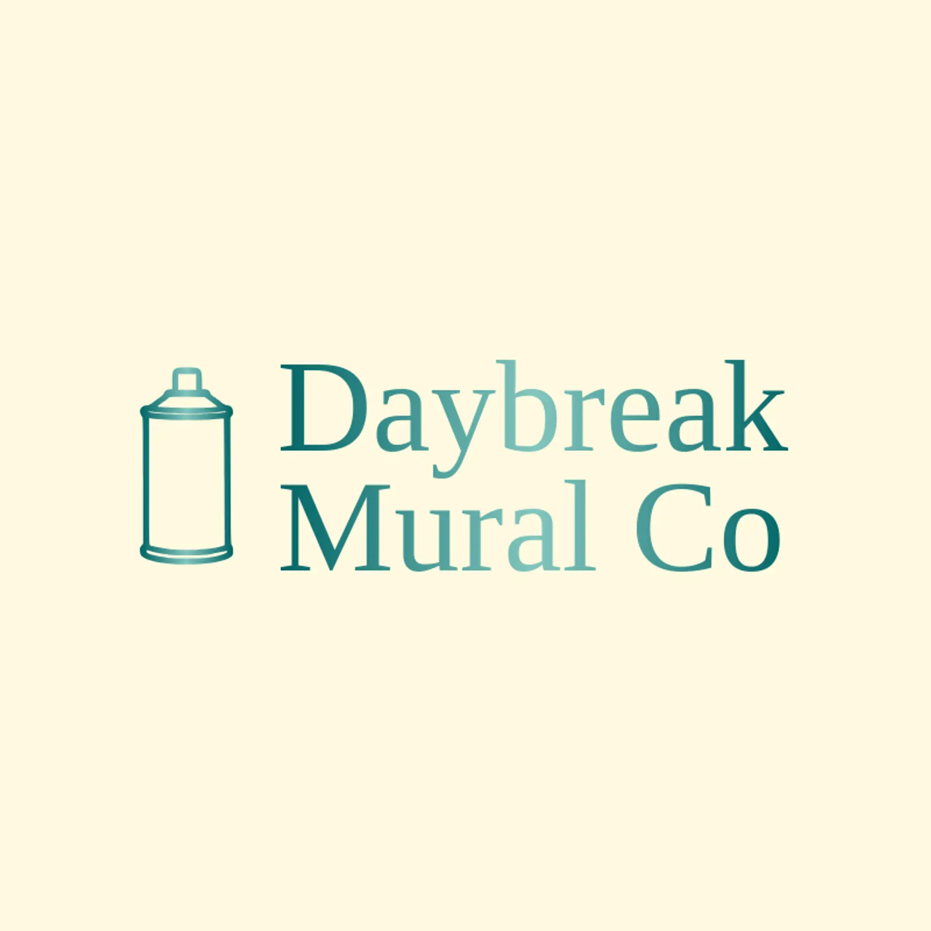 Daybreak Mural Co logo for spray paint