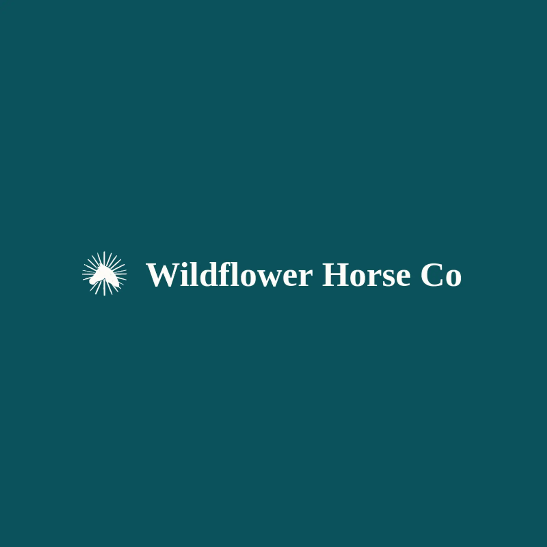 Wildflower Horse Co logo for horse head