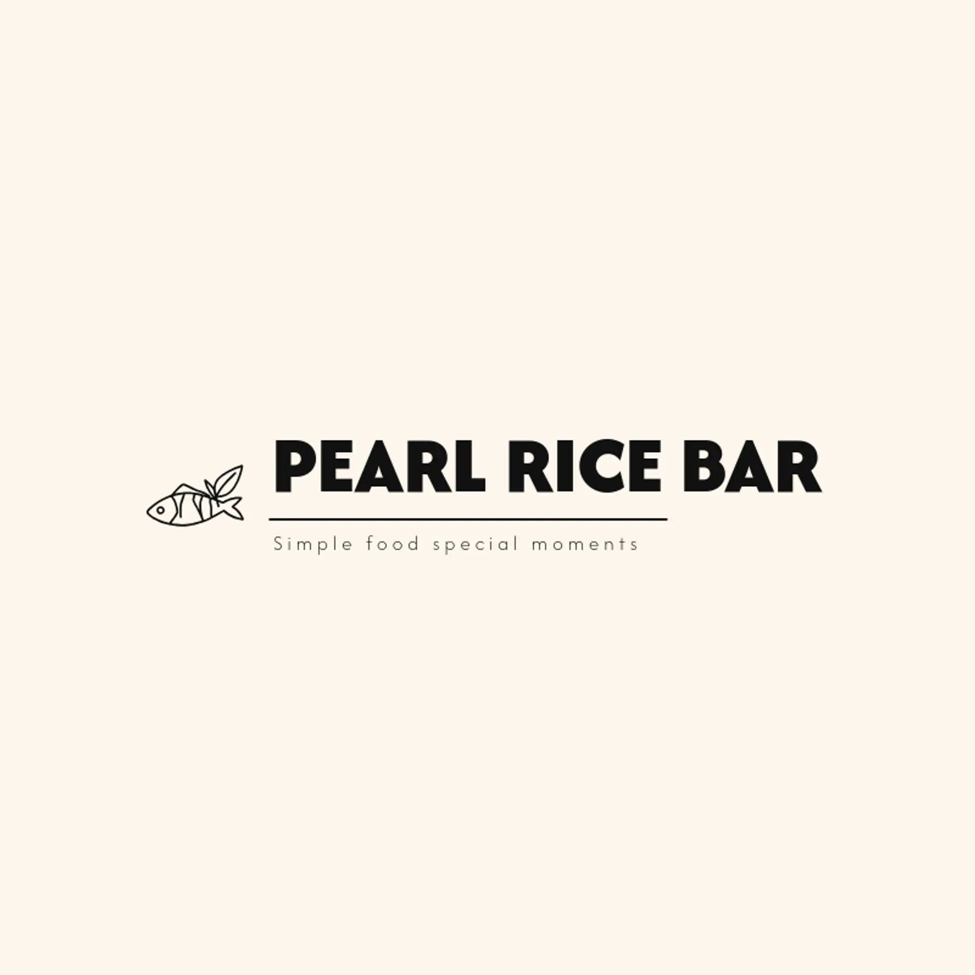 Pearl Rice Bar logo for sushi