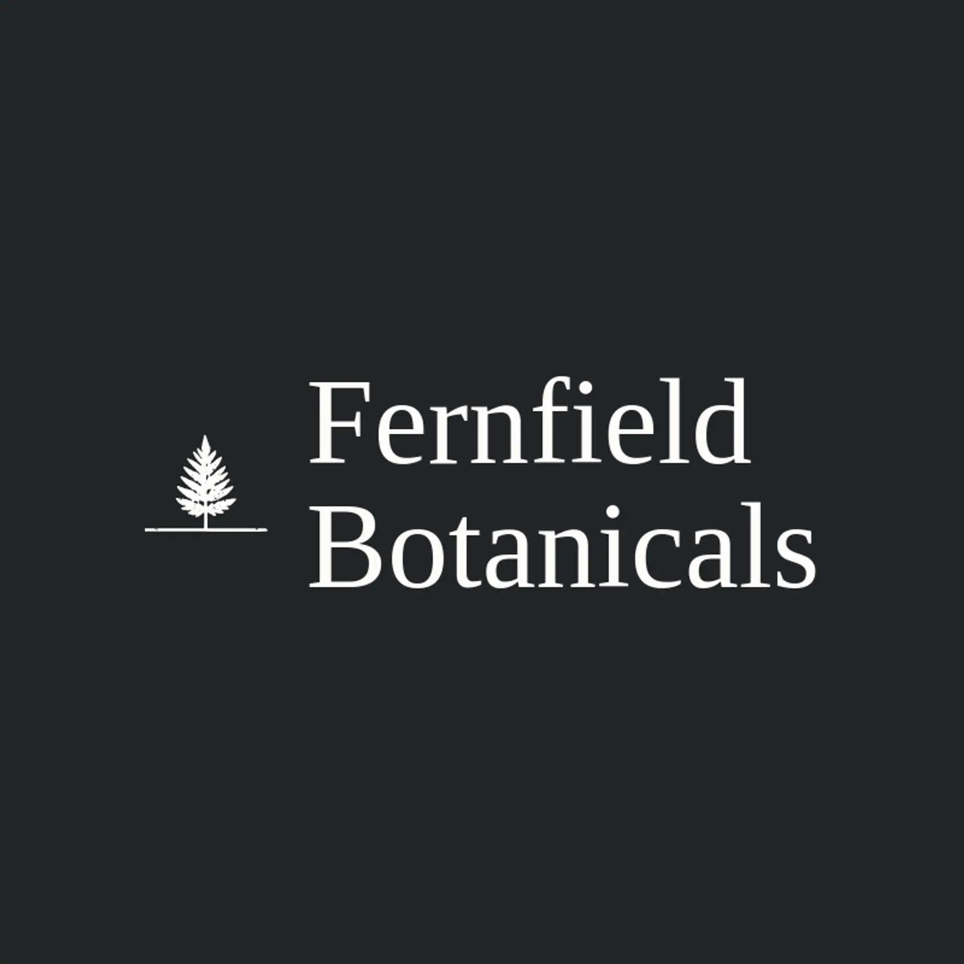 Fernfield Botanicals logo for fern