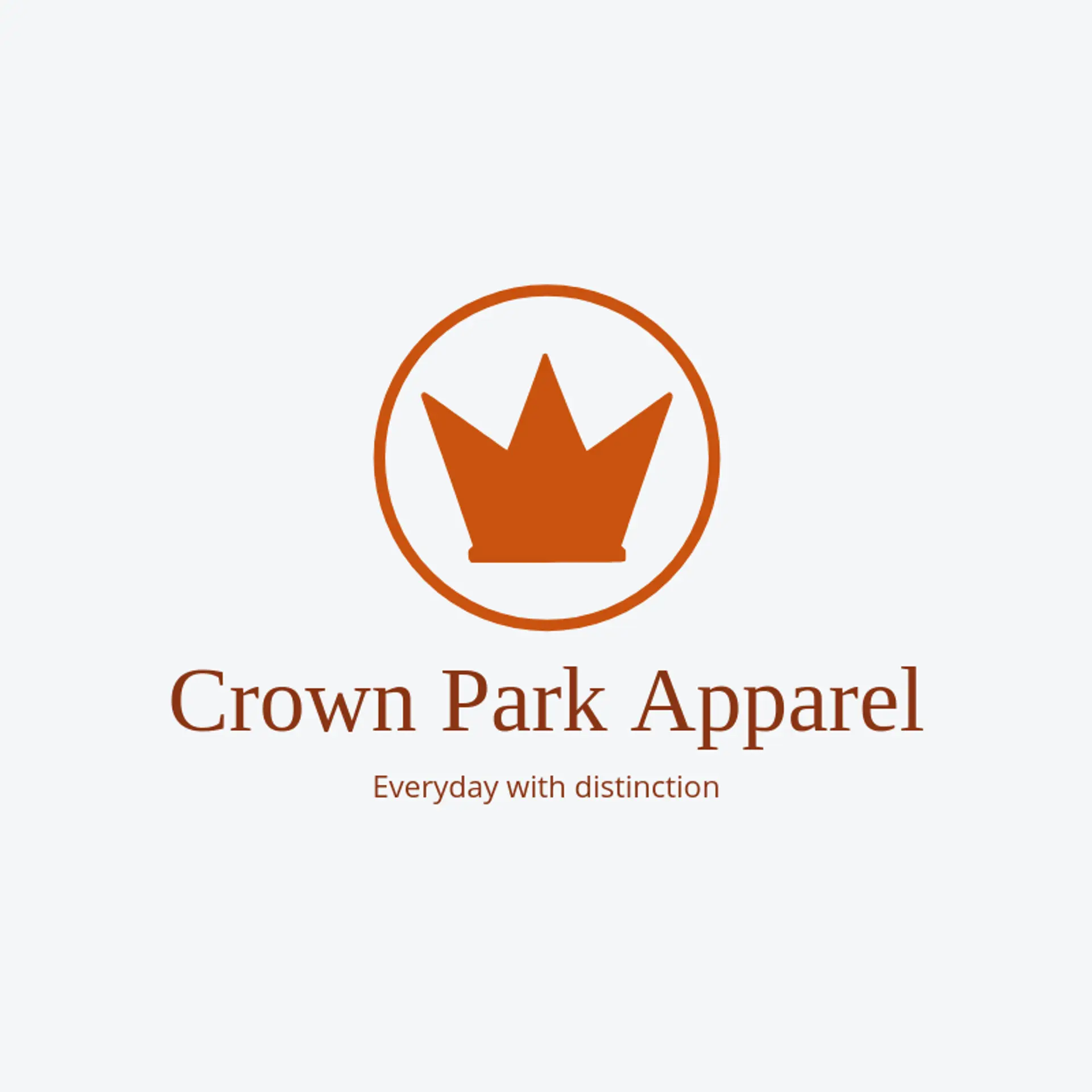 Crown Park Apparel logo for polo shirt
