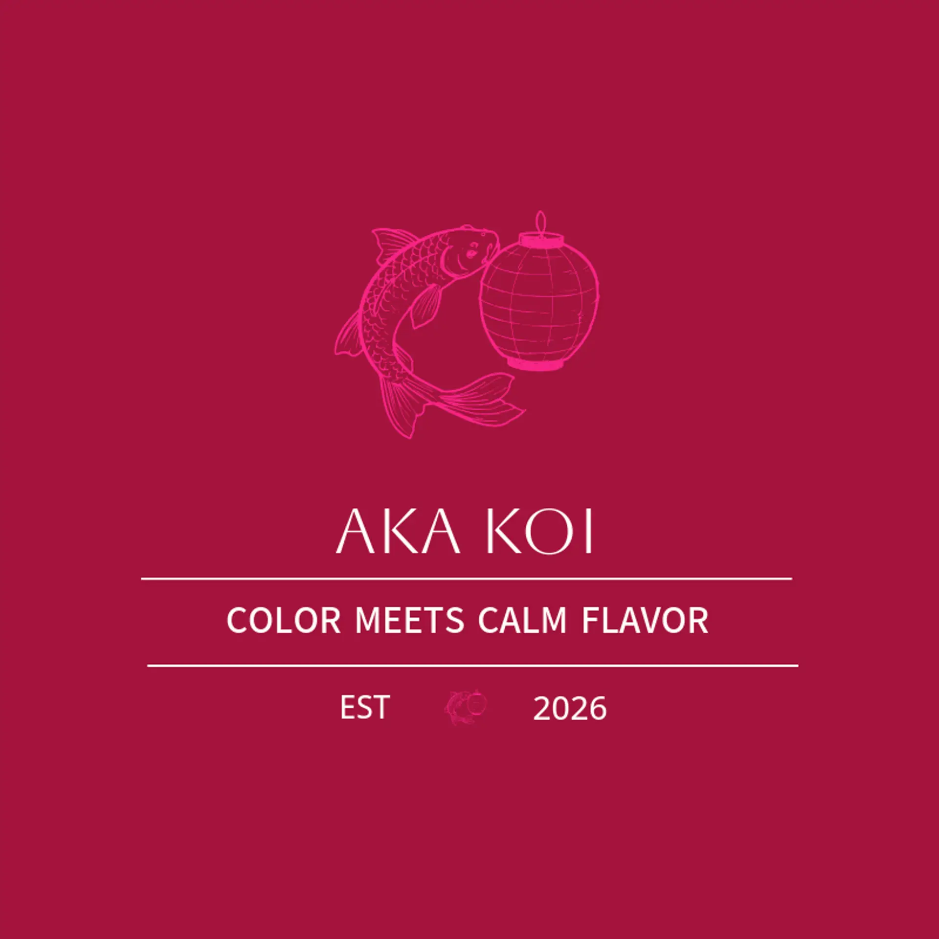 Aka Koi logo for japanese