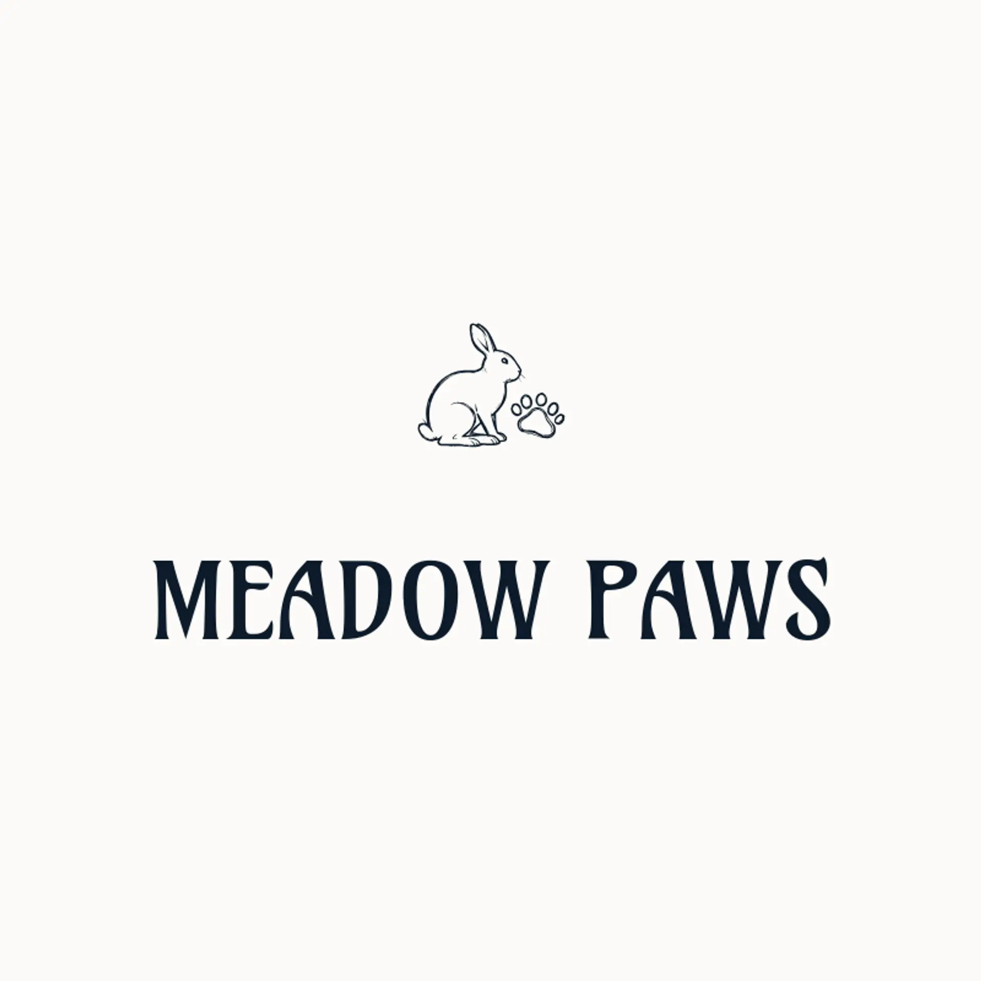 Meadow Paws logo for rabbit