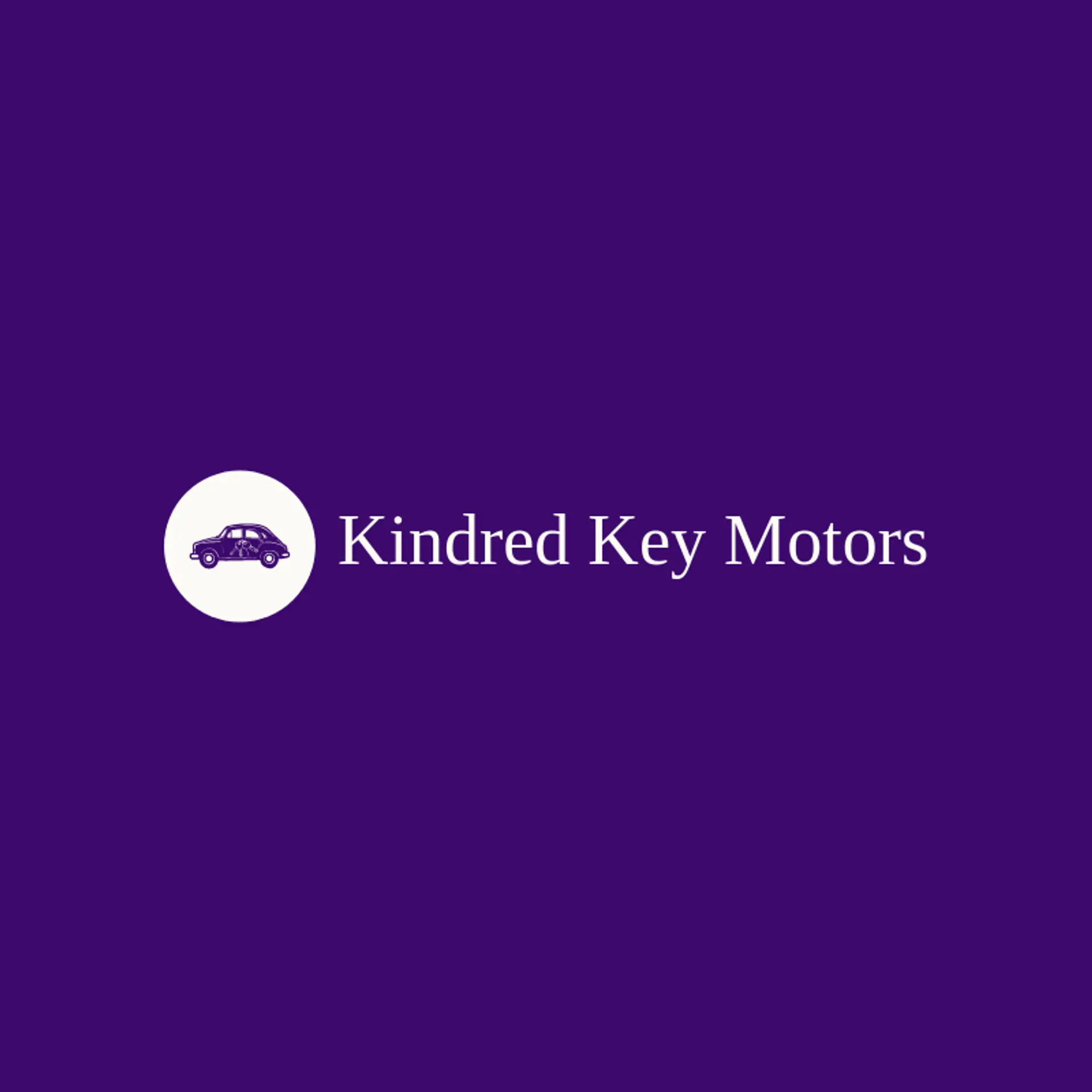 Kindred Key Motors logo for car dealer