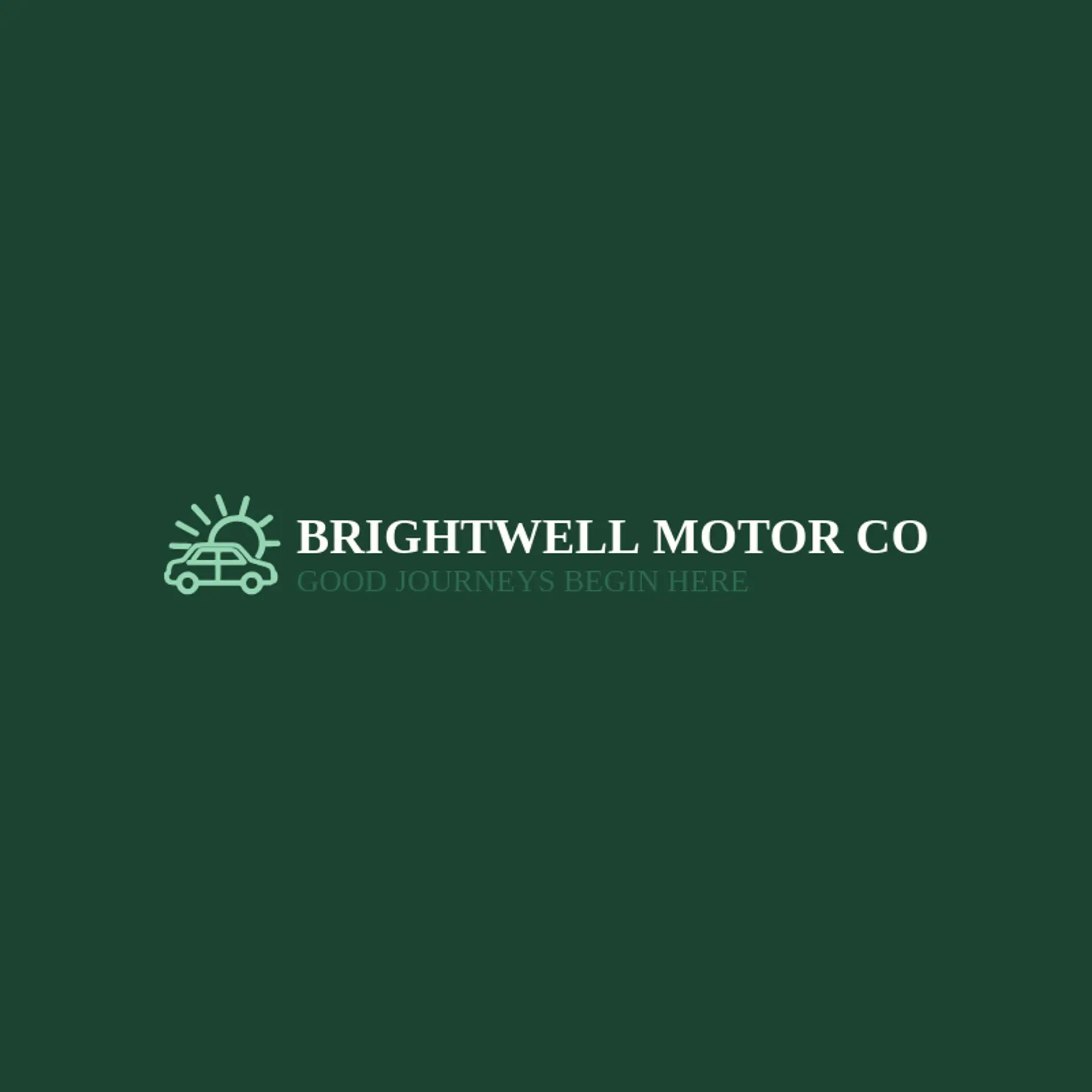 Brightwell Motor Co logo for sedan