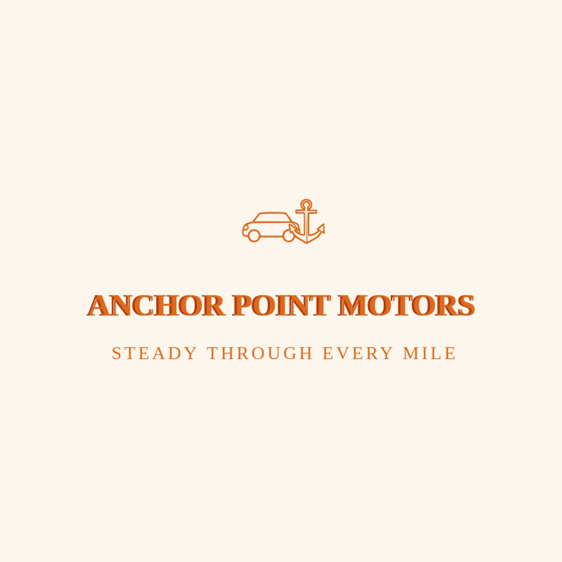 Anchor Point Motors logo for automobile