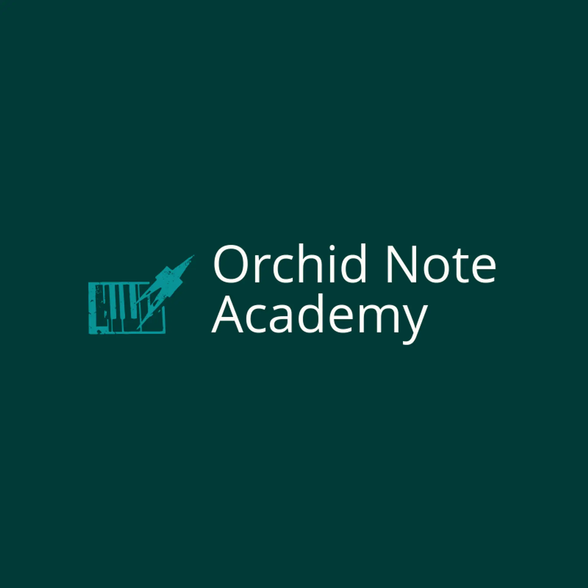 Orchid Note Academy logo for keyboard