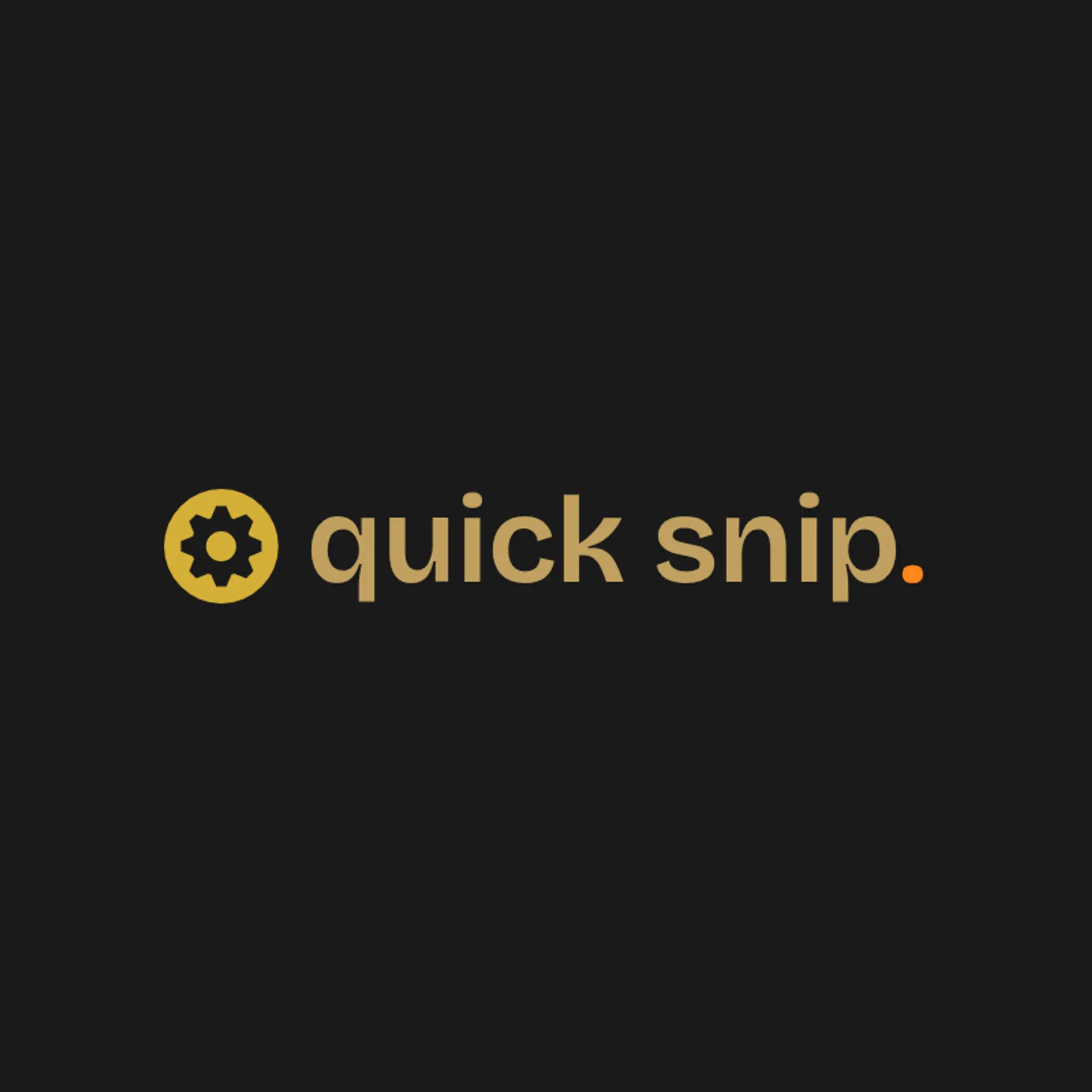 Quick Snip logo for barber