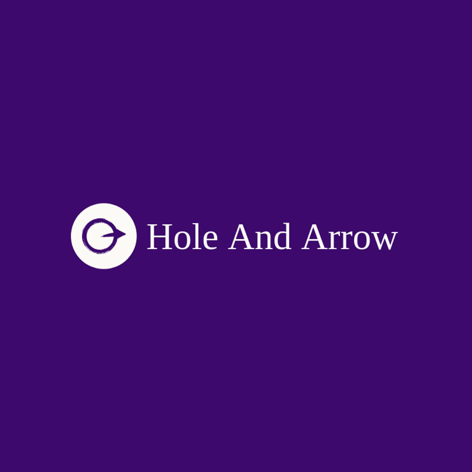 Hole and Arrow logo for hole