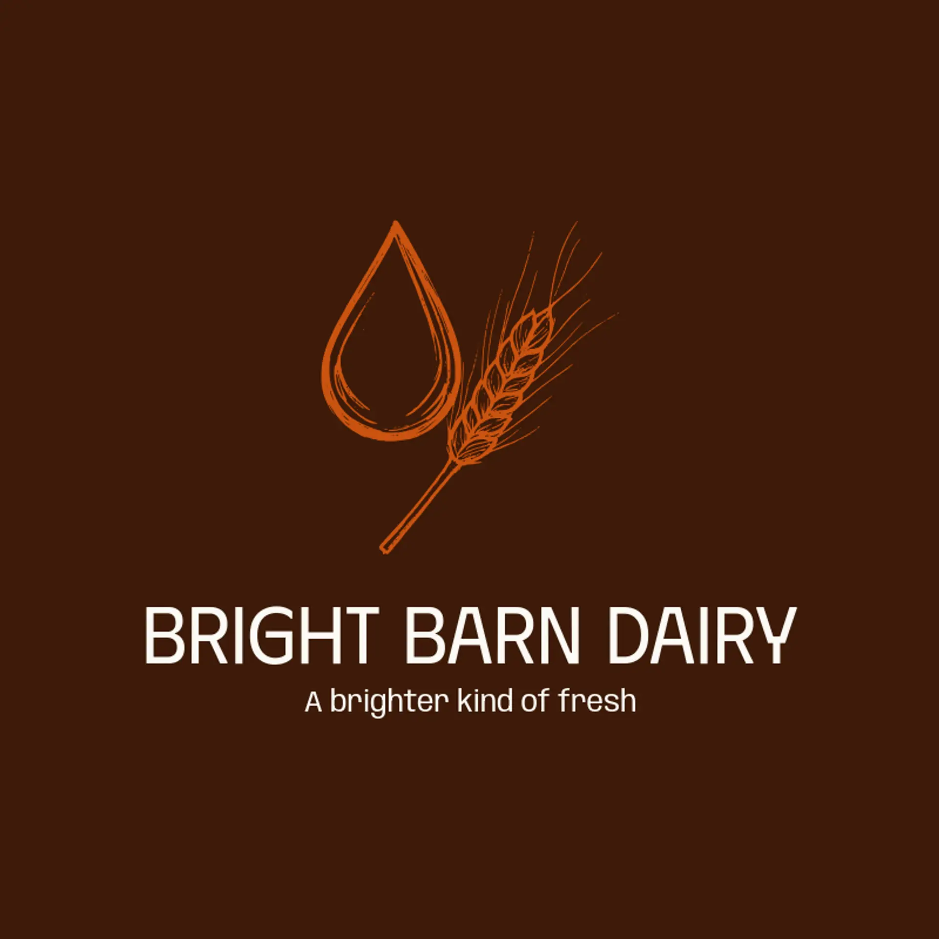 Bright Barn Dairy logo for dairy