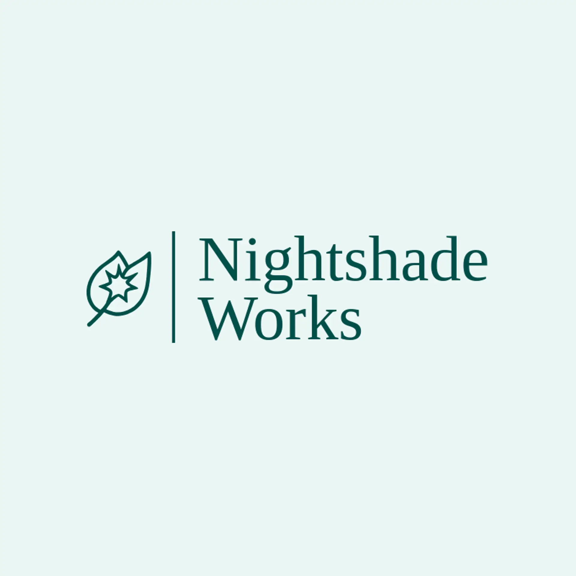 Nightshade Works logo for evil