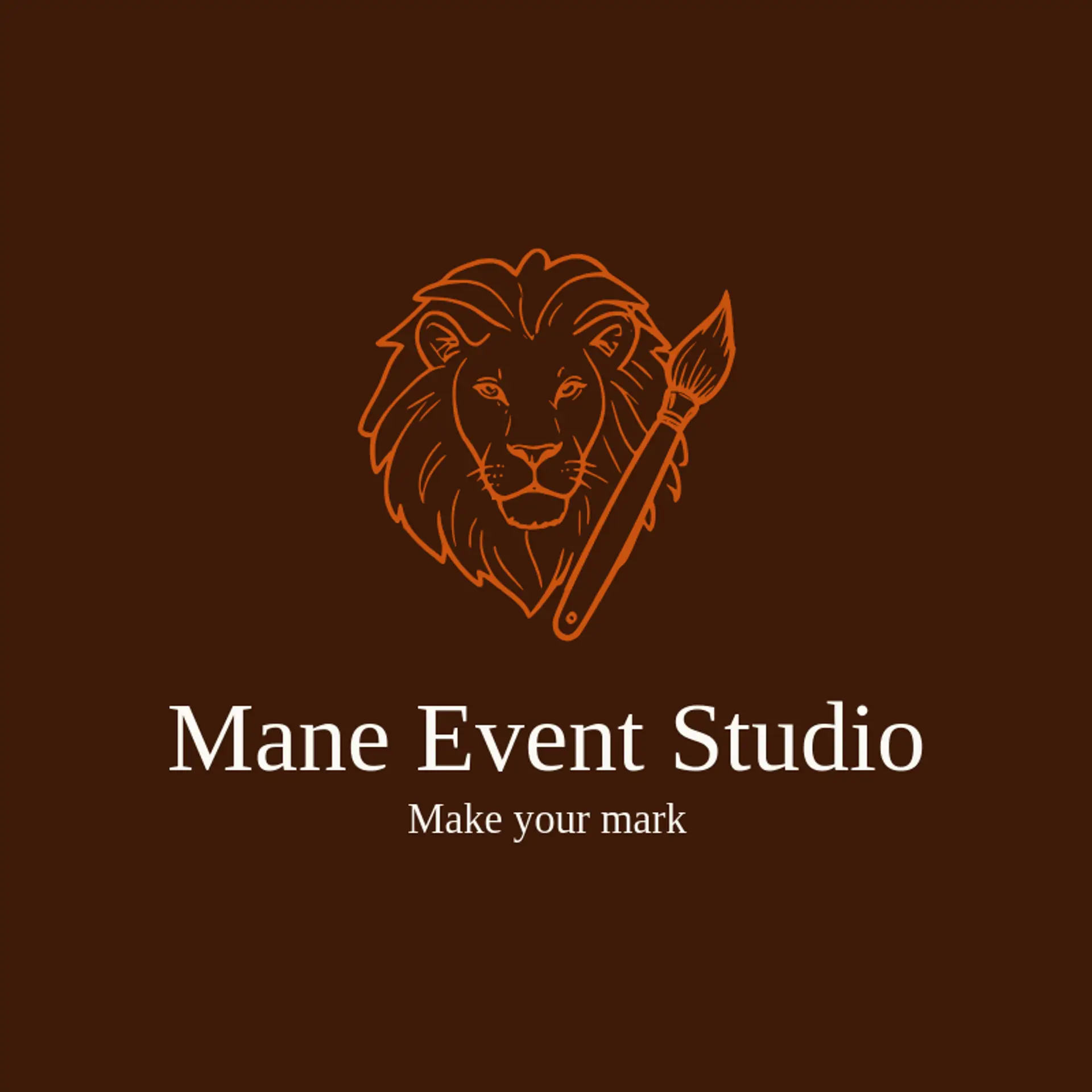 Mane Event Studio logo for lion head