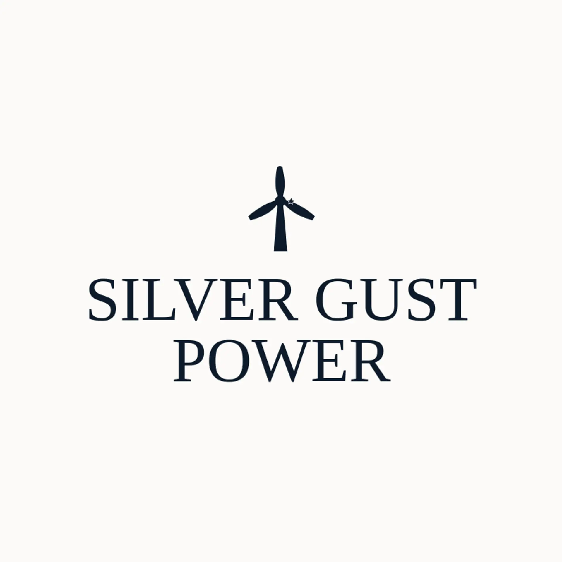 Silver Gust Power logo for wind