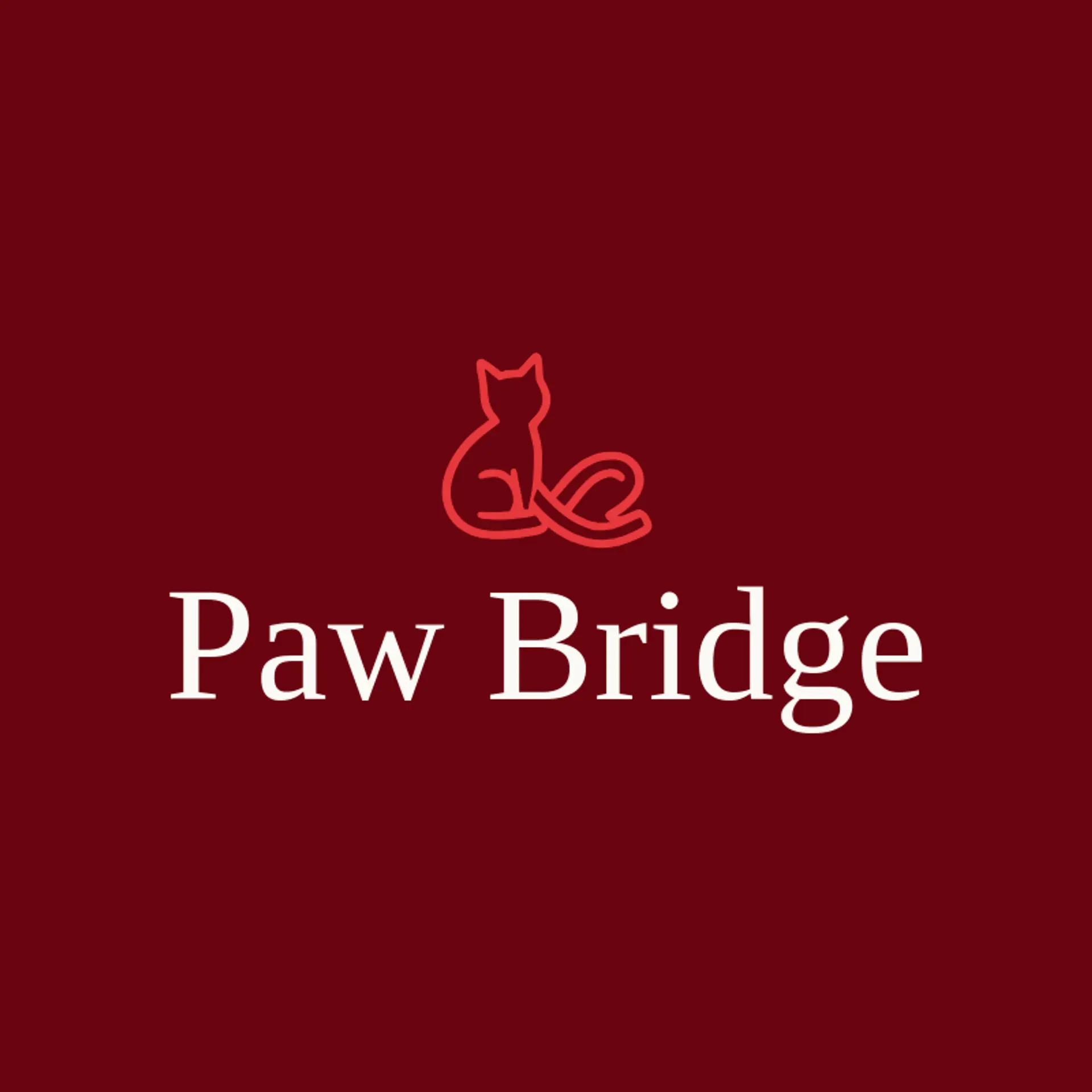 Paw Bridge logo for animal shelter