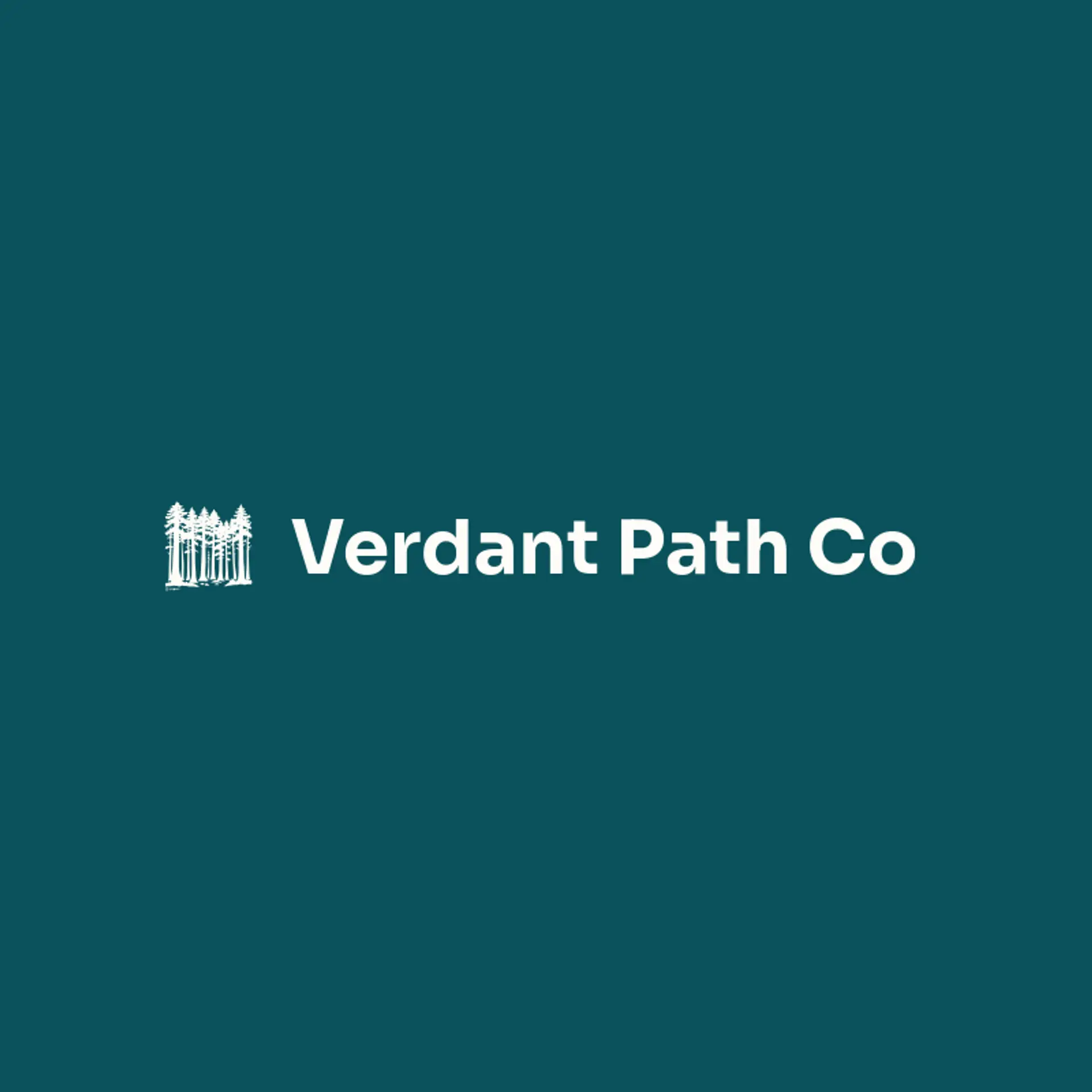 Verdant Path Co logo for evergreen
