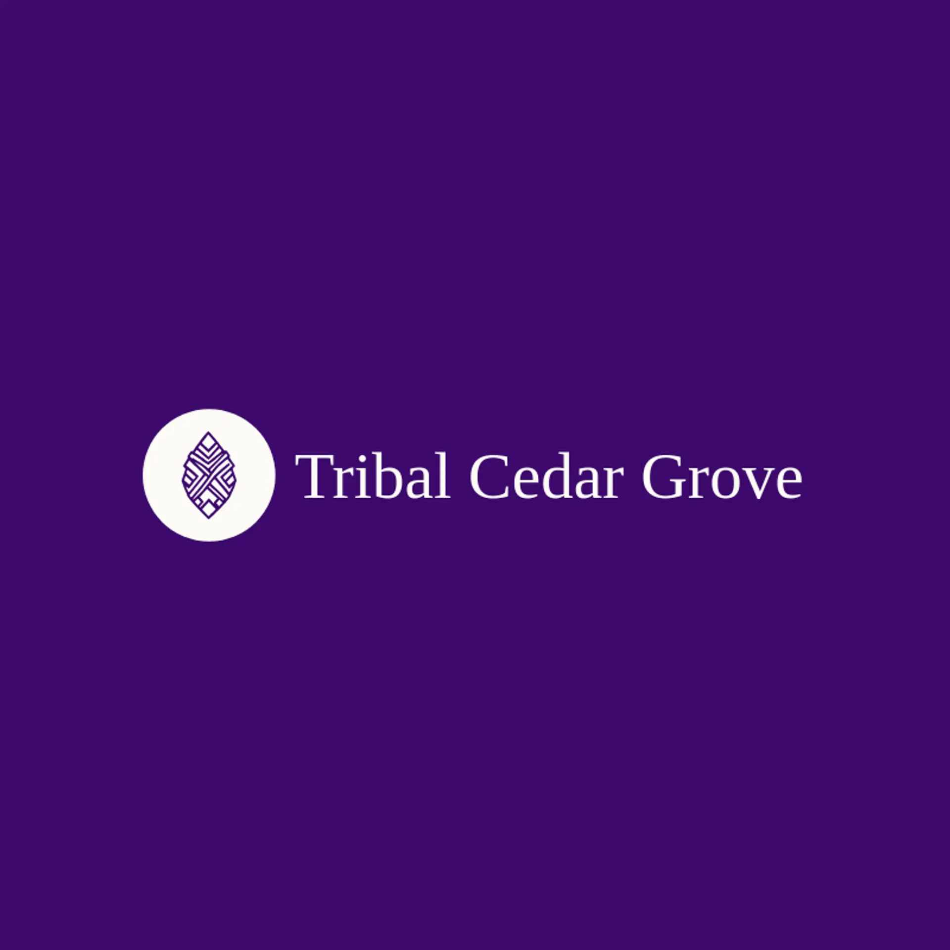 Tribal Cedar Grove logo for tribal