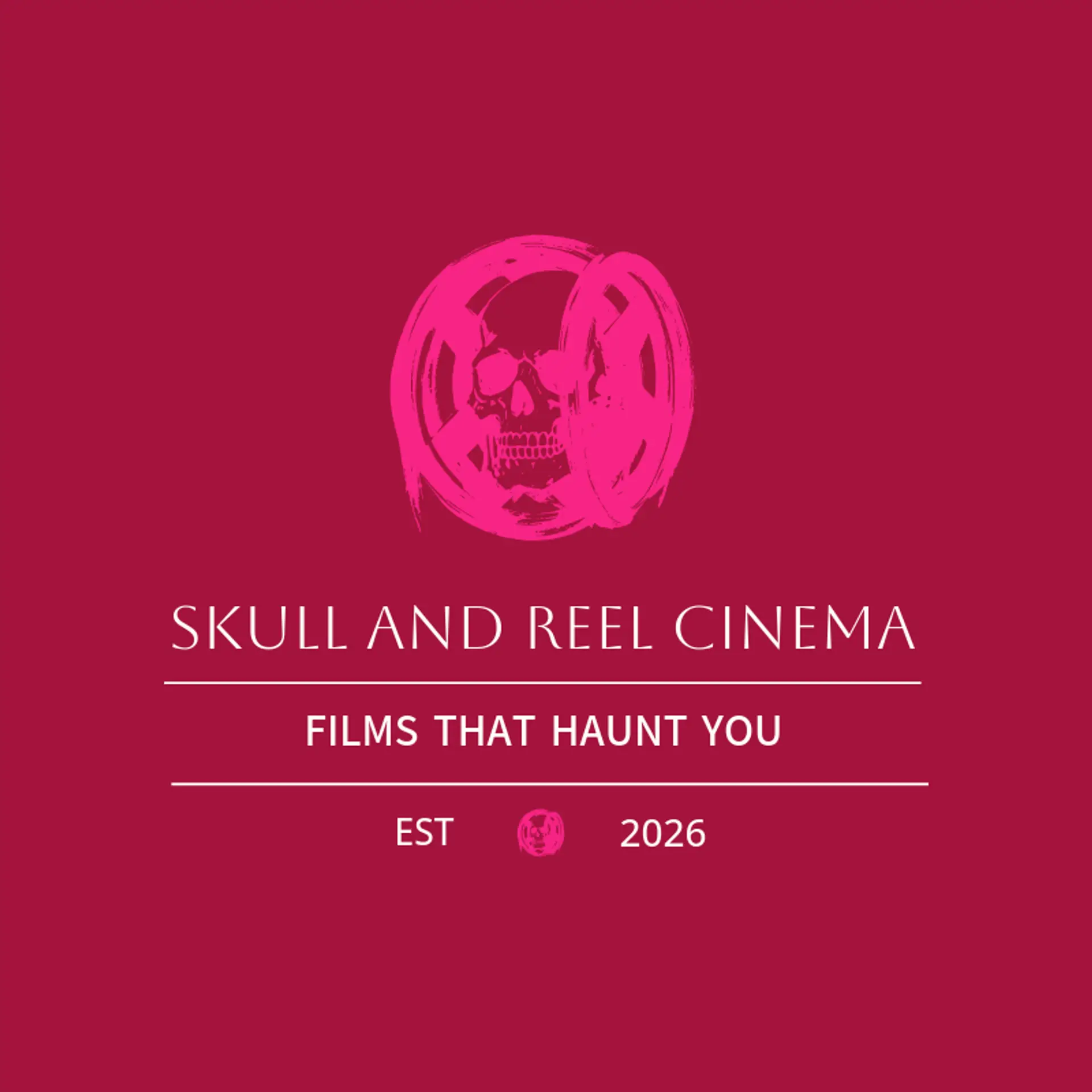 Skull and Reel Cinema logo for skull
