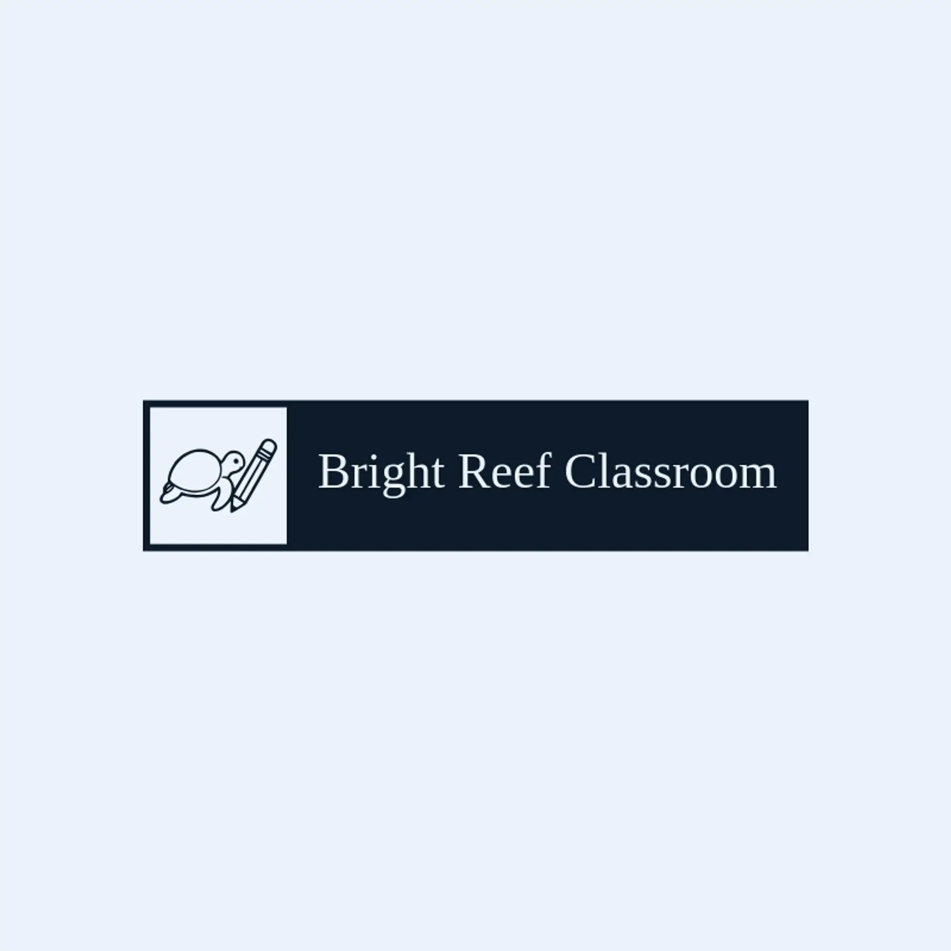 Bright Reef Classroom logo for sea turtle