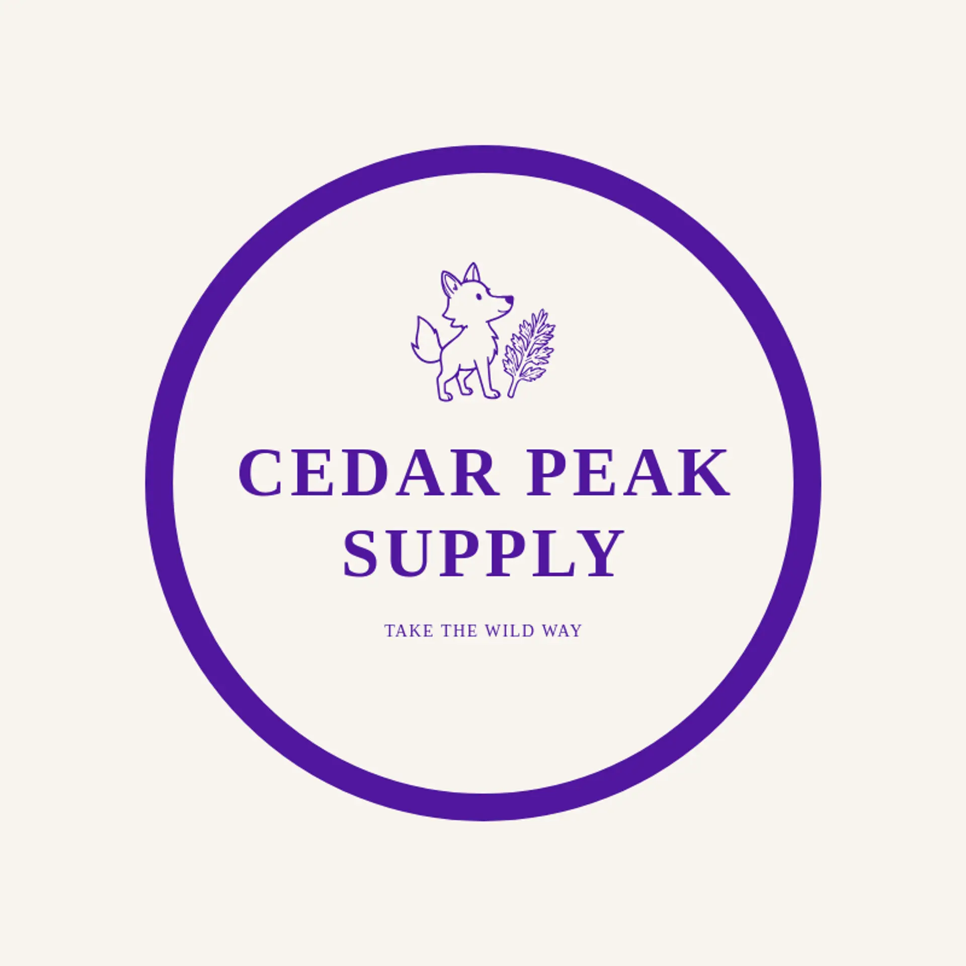 Cedar Peak Supply logo for apex predator