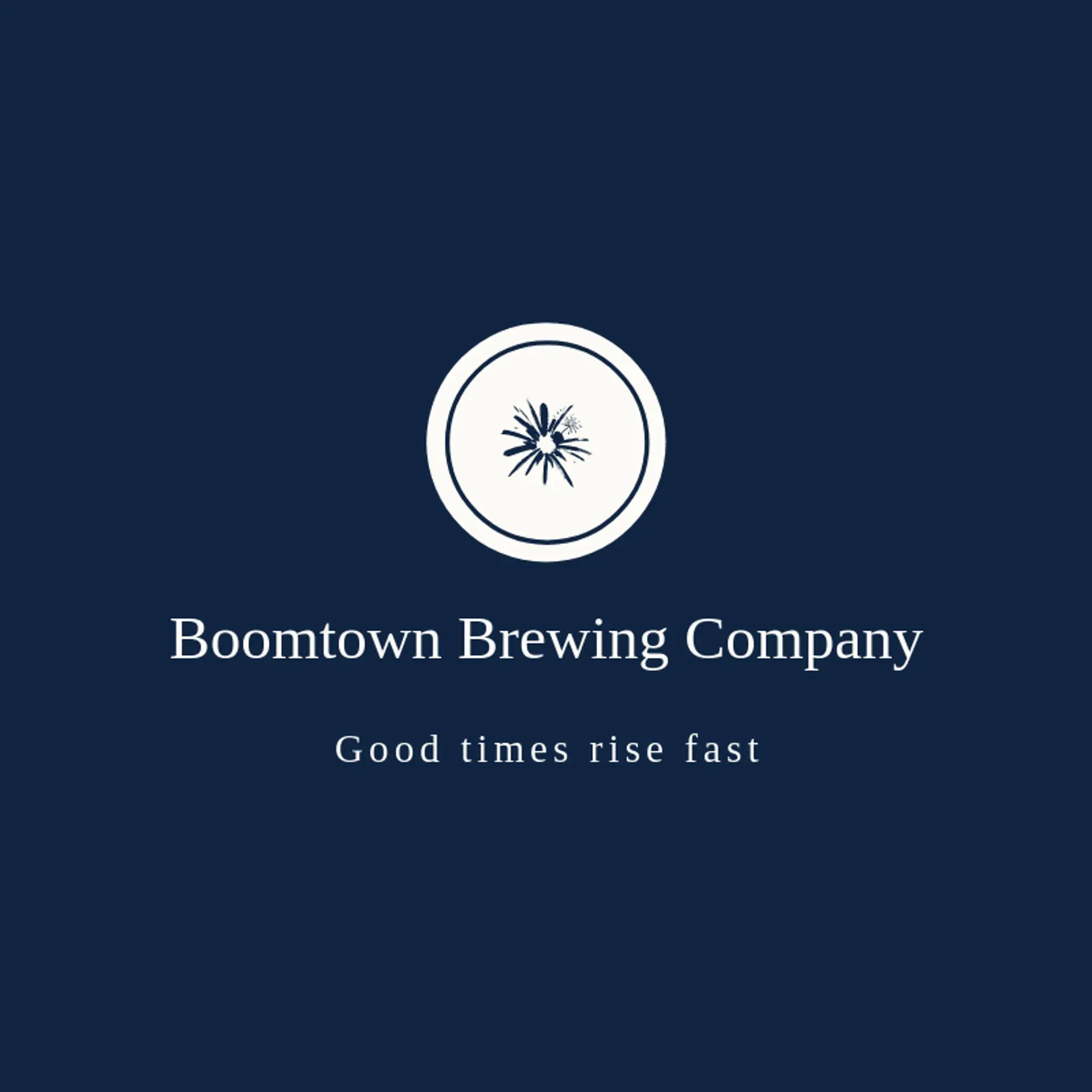 Boomtown Brewing Company logo for explosion