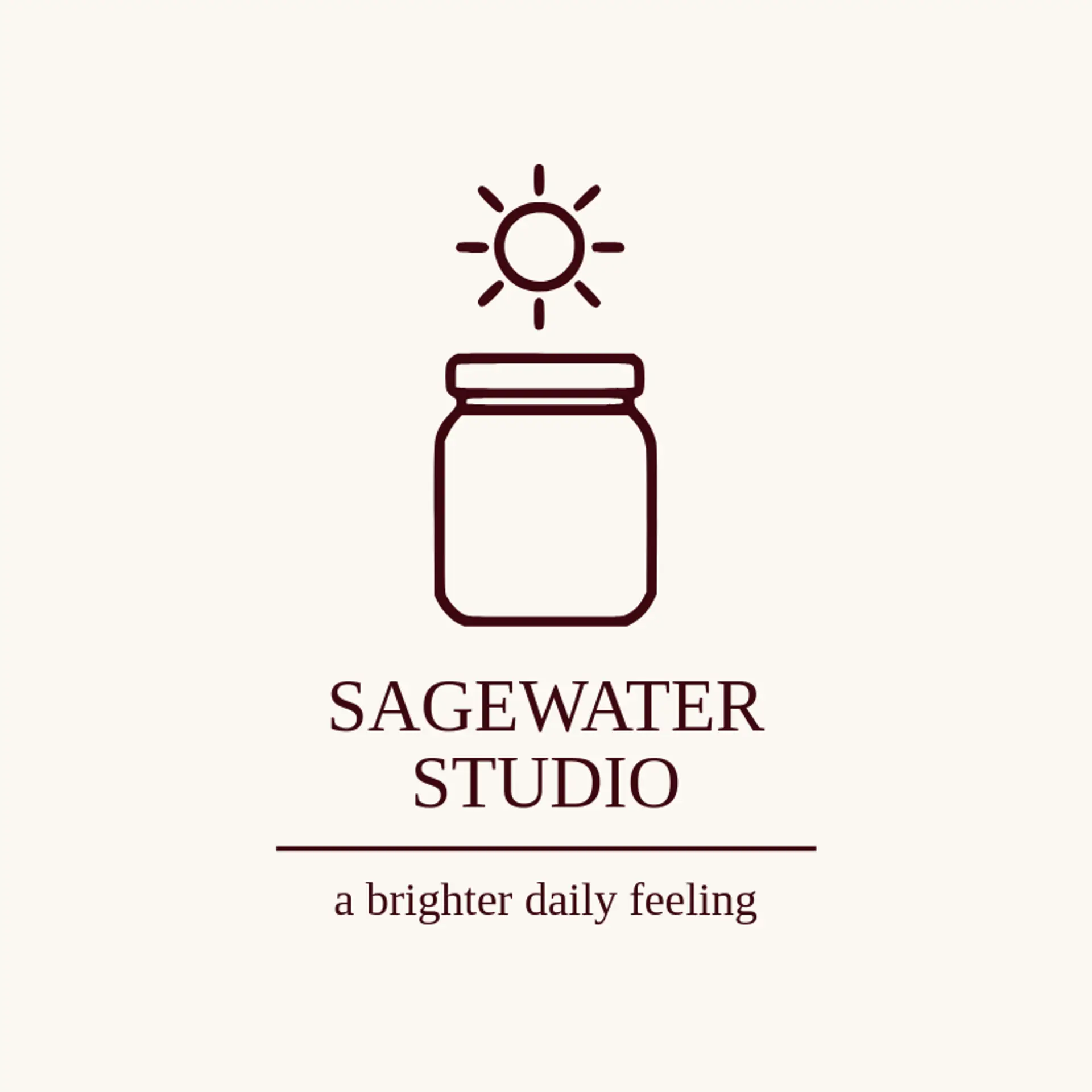 Sagewater Studio logo for skincare