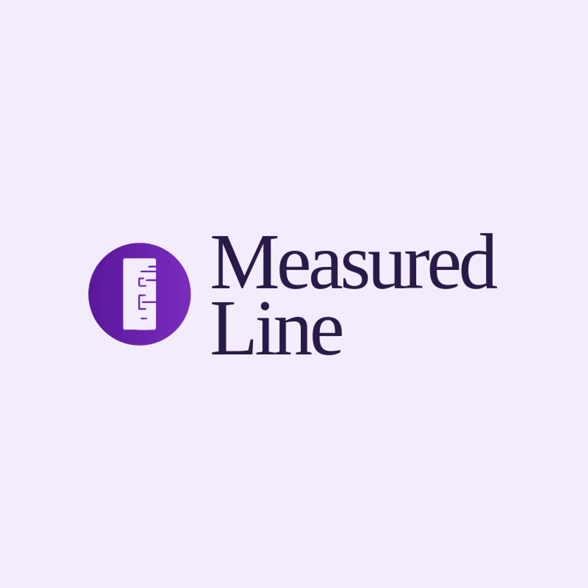 Measured Line logo for clothes