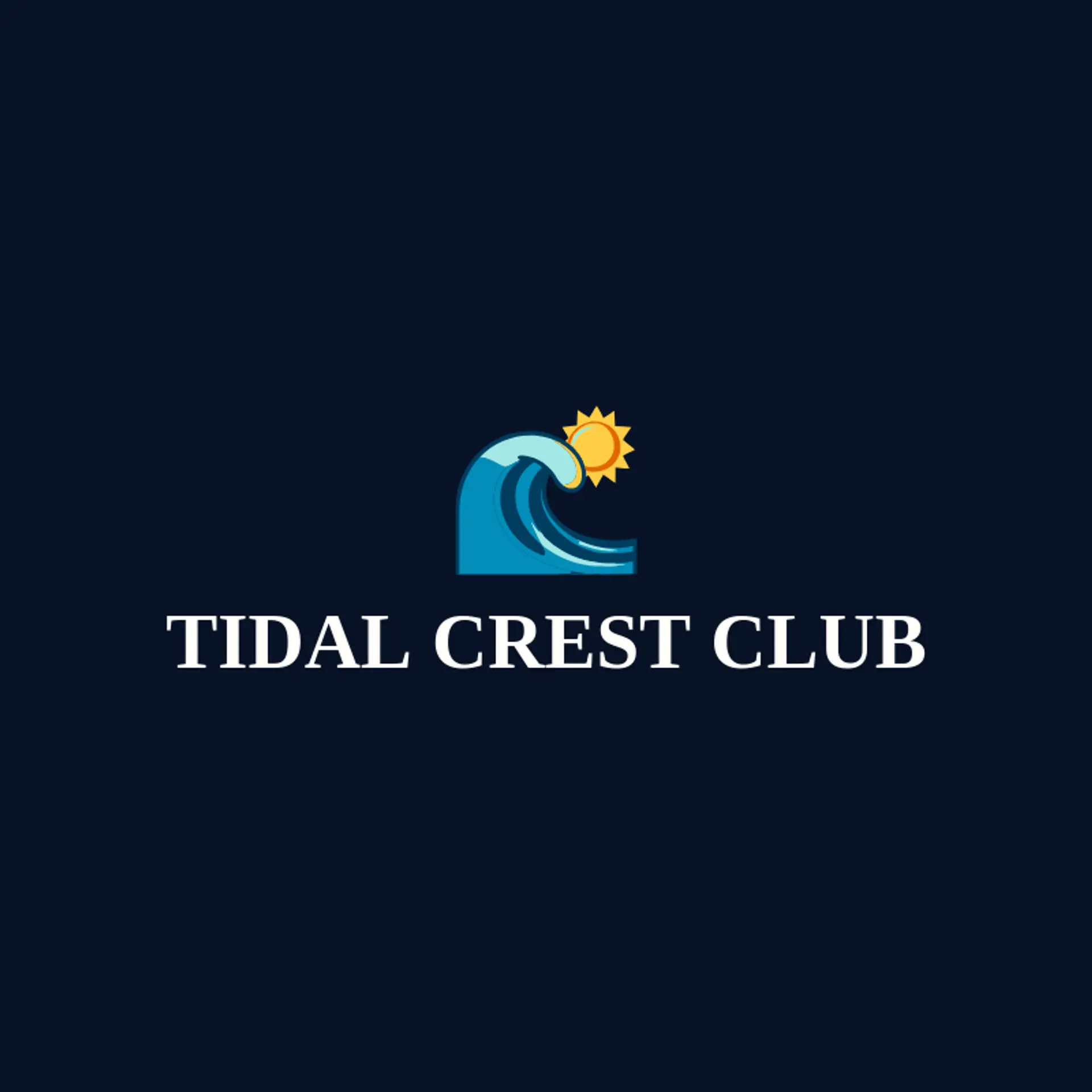 Tidal Crest Club logo for tsunami