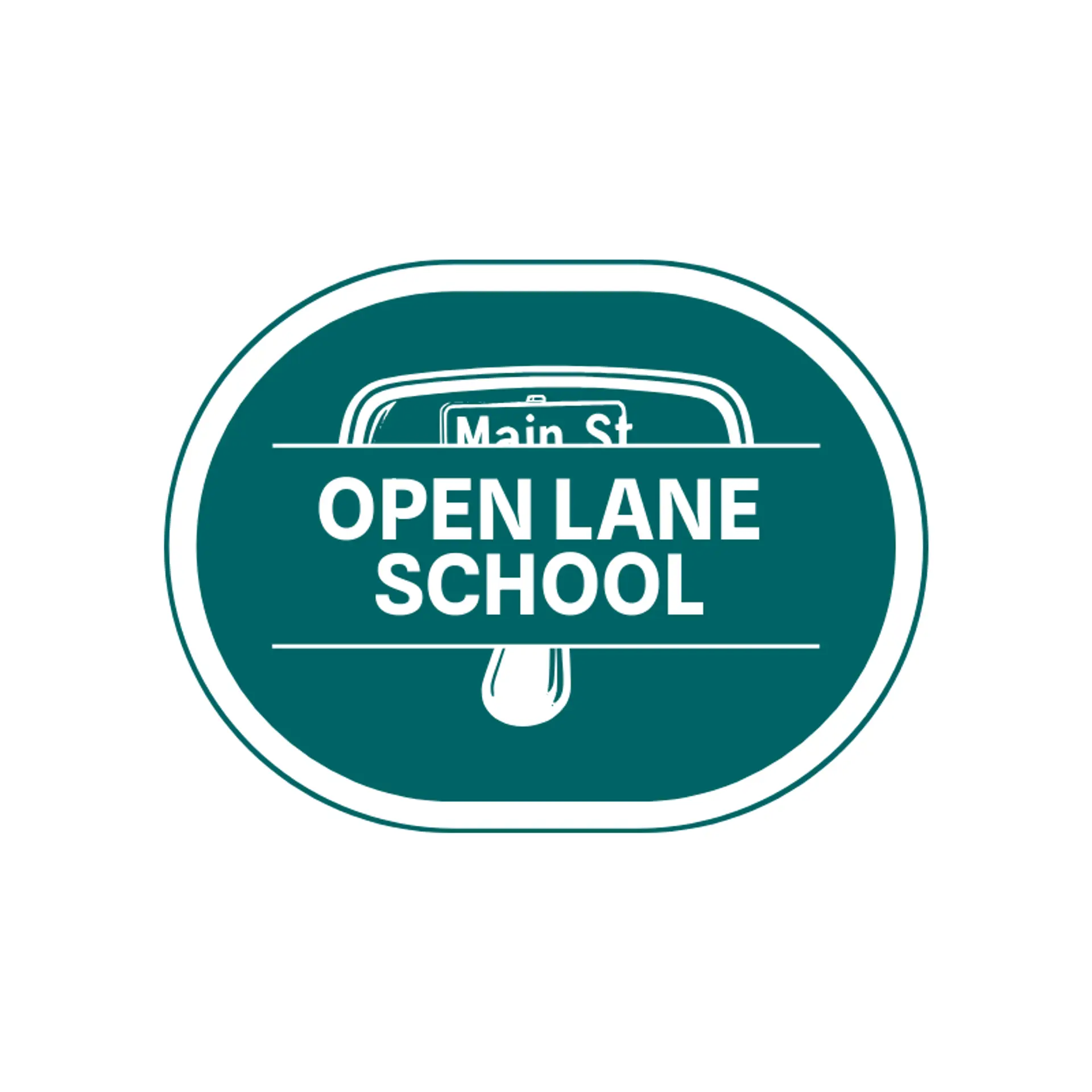 Open Lane School logo for driving school