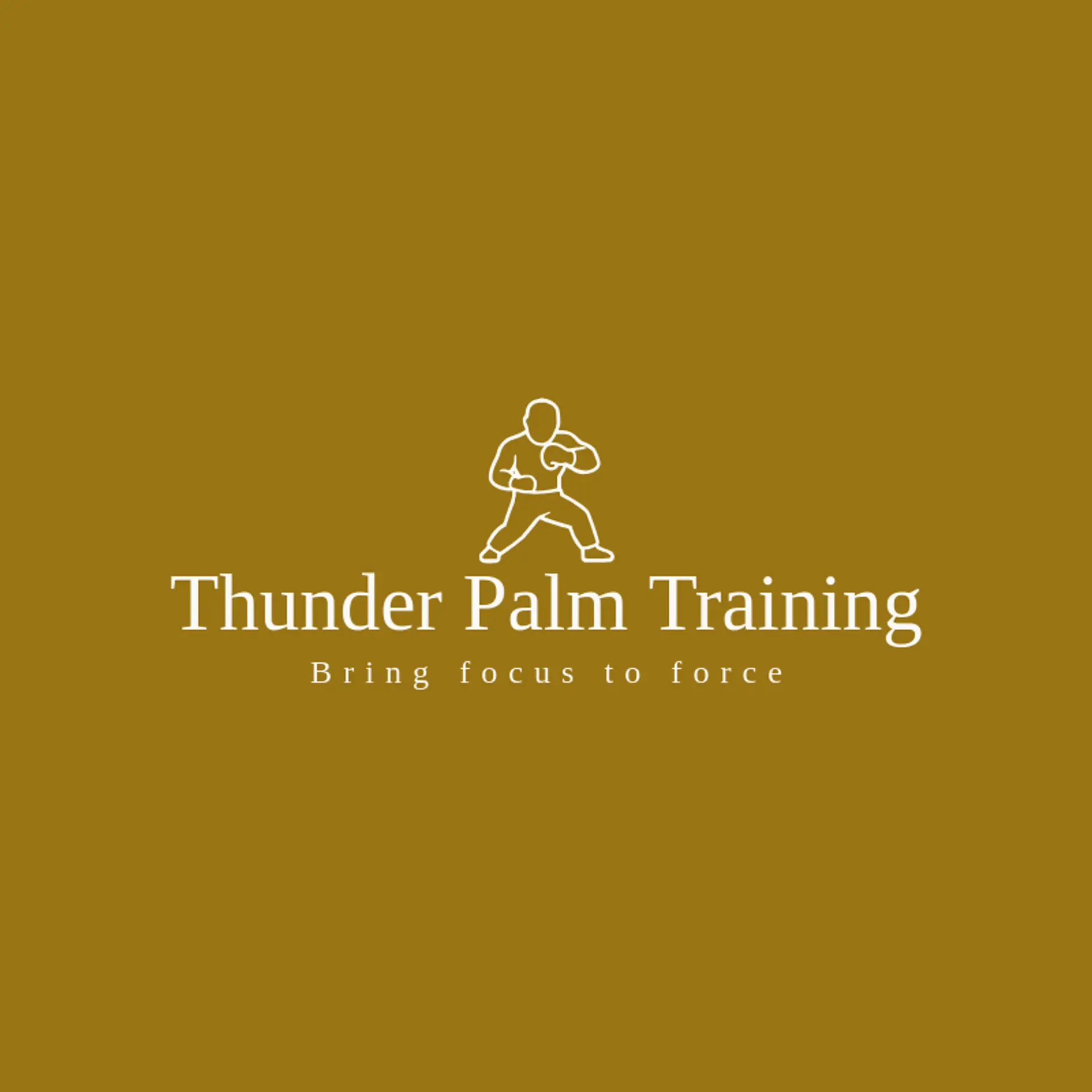 Thunder Palm Training logo for muay thai