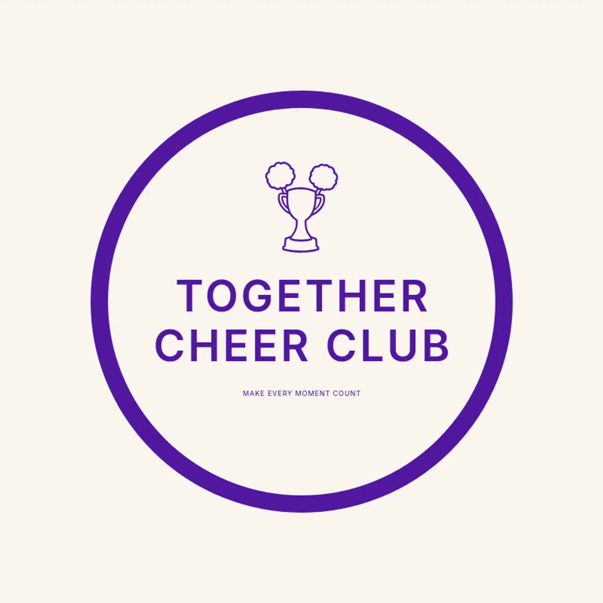 Together Cheer Club logo for cheerleading