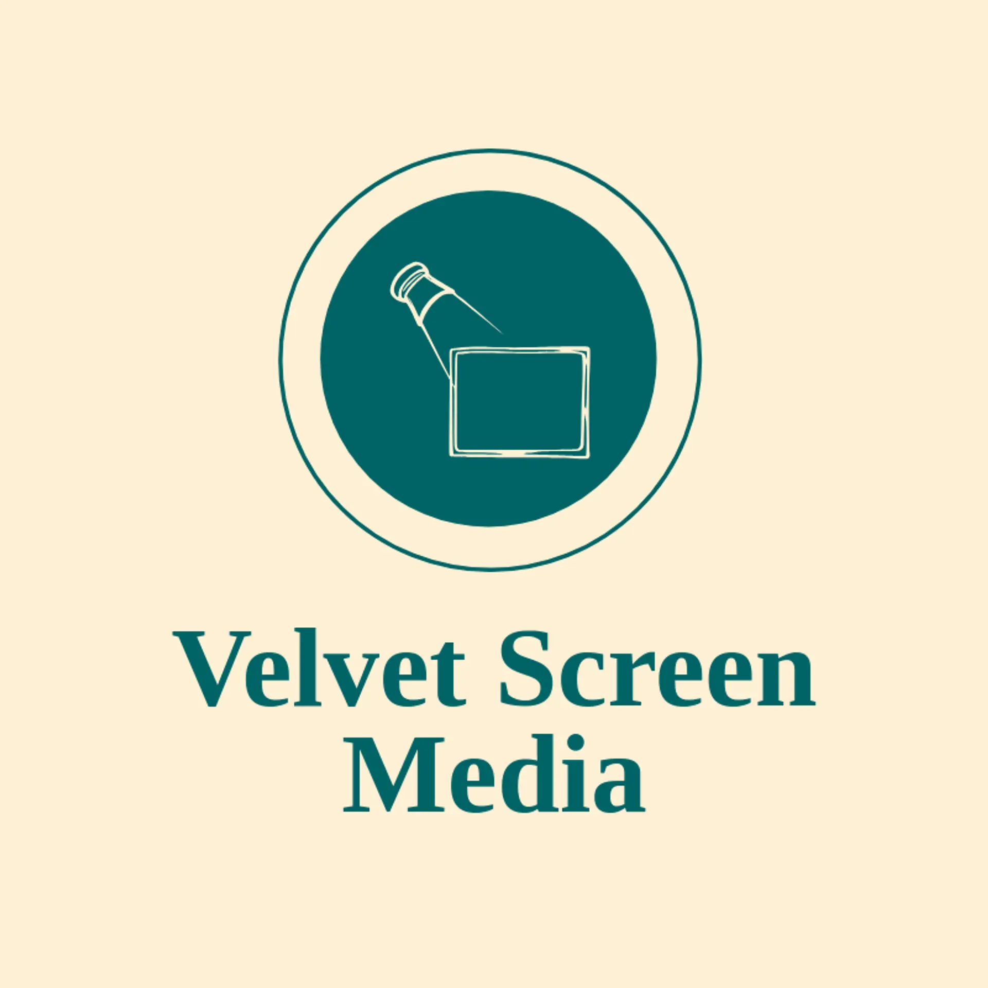 Velvet Screen Media logo for media company