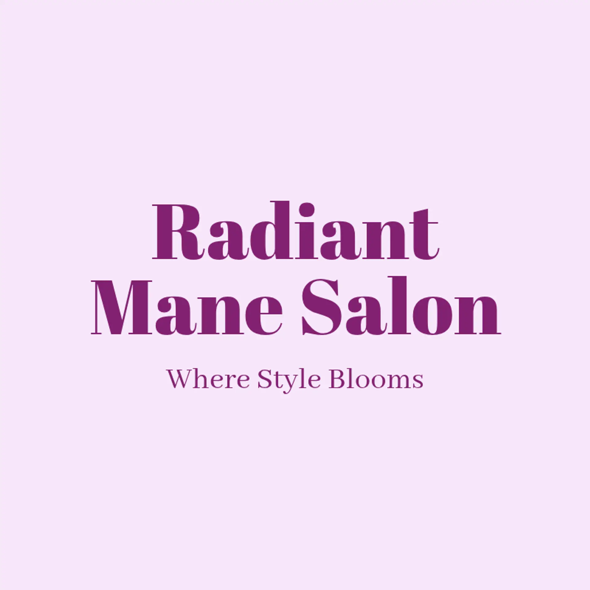 Radiant Roots Salon logo for salon
