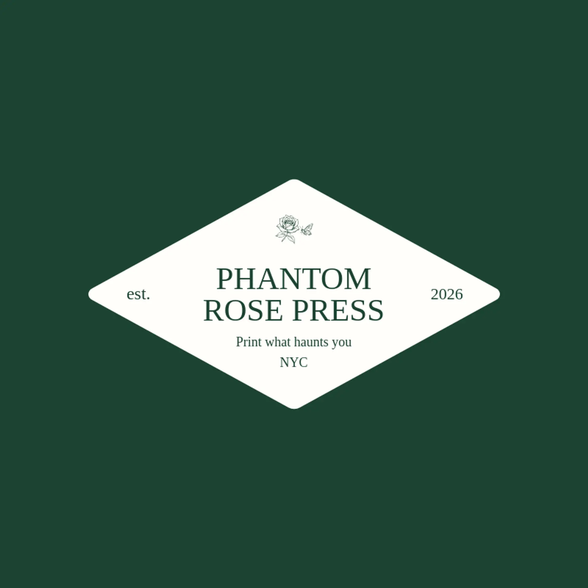 Phantom Rose Press logo for gothic