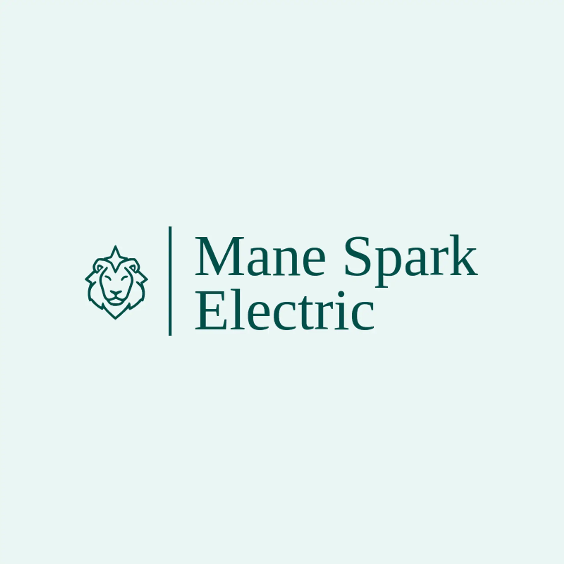 Mane Spark Electric logo for lion head