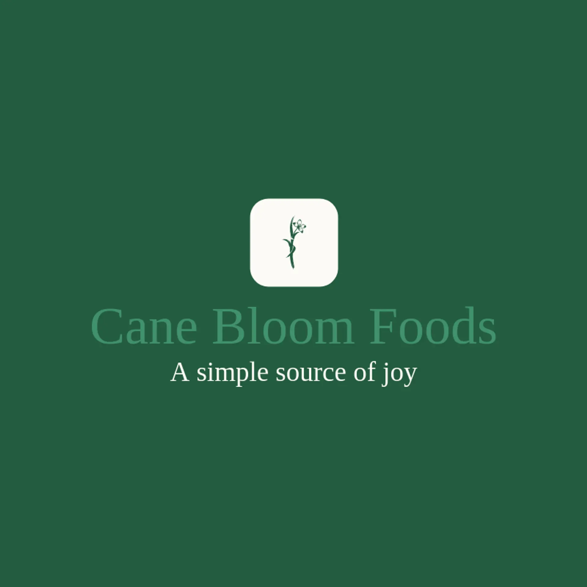 Cane Bloom Foods logo for sugar