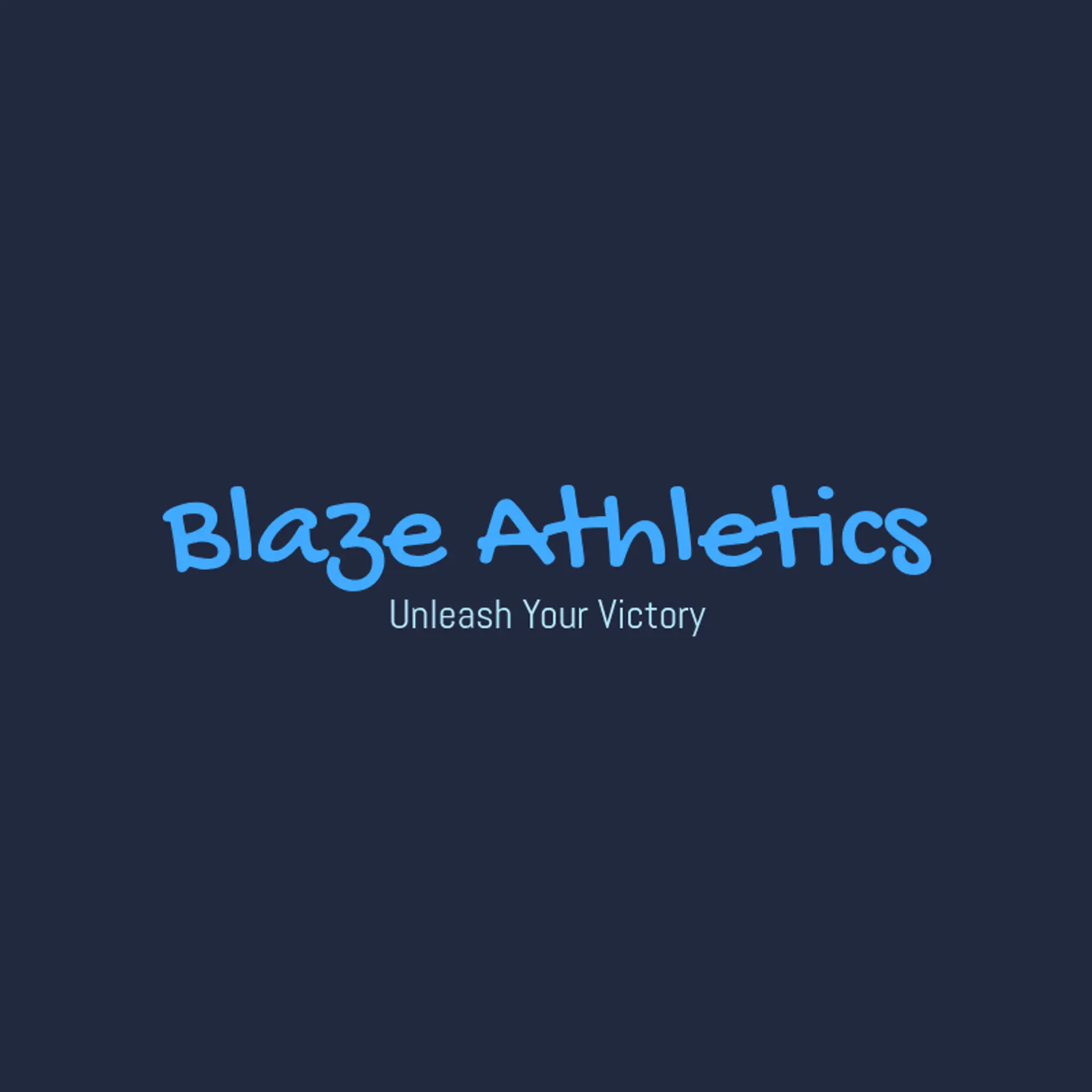 Blaze Athletics logo for sports