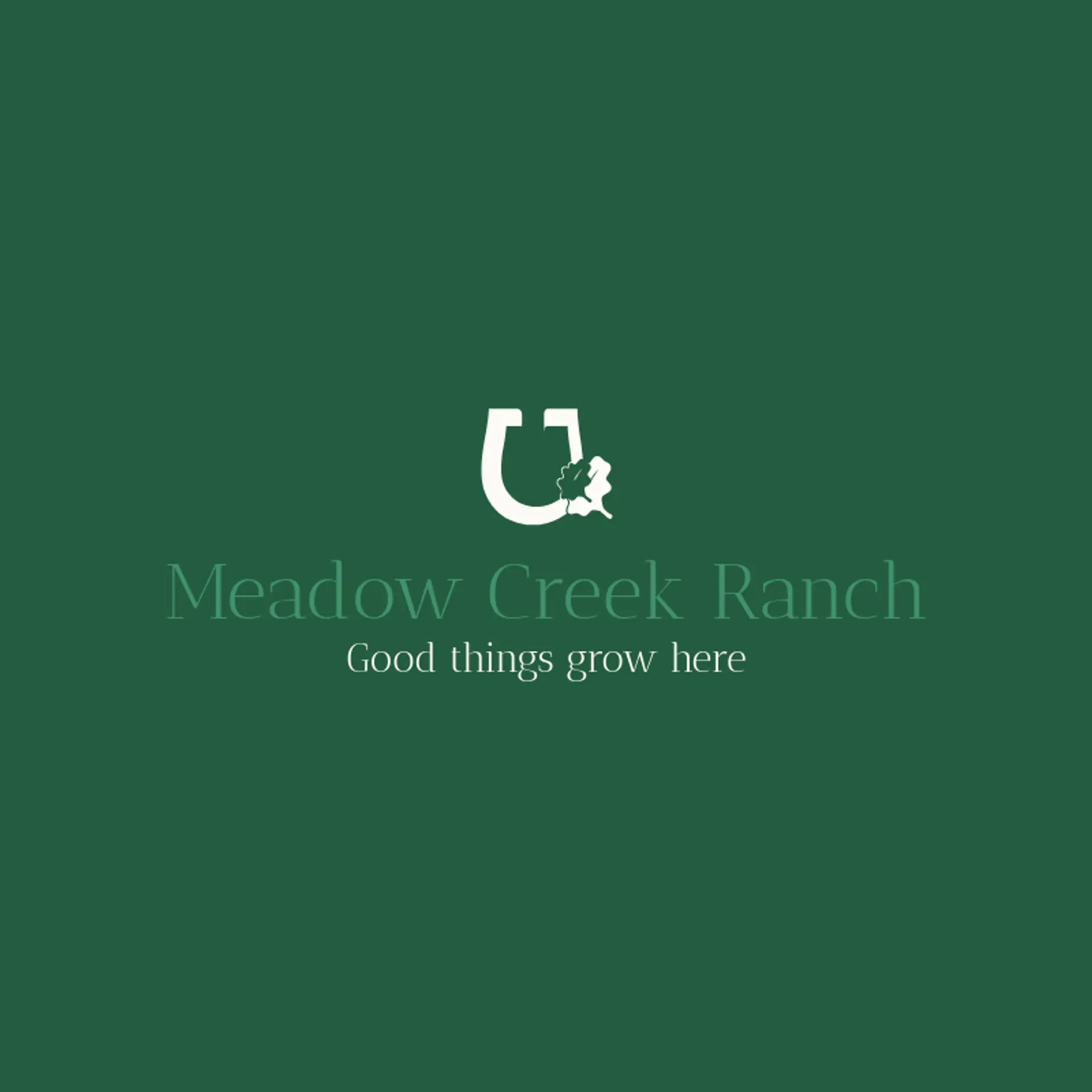 Meadow Creek Ranch logo for ranch