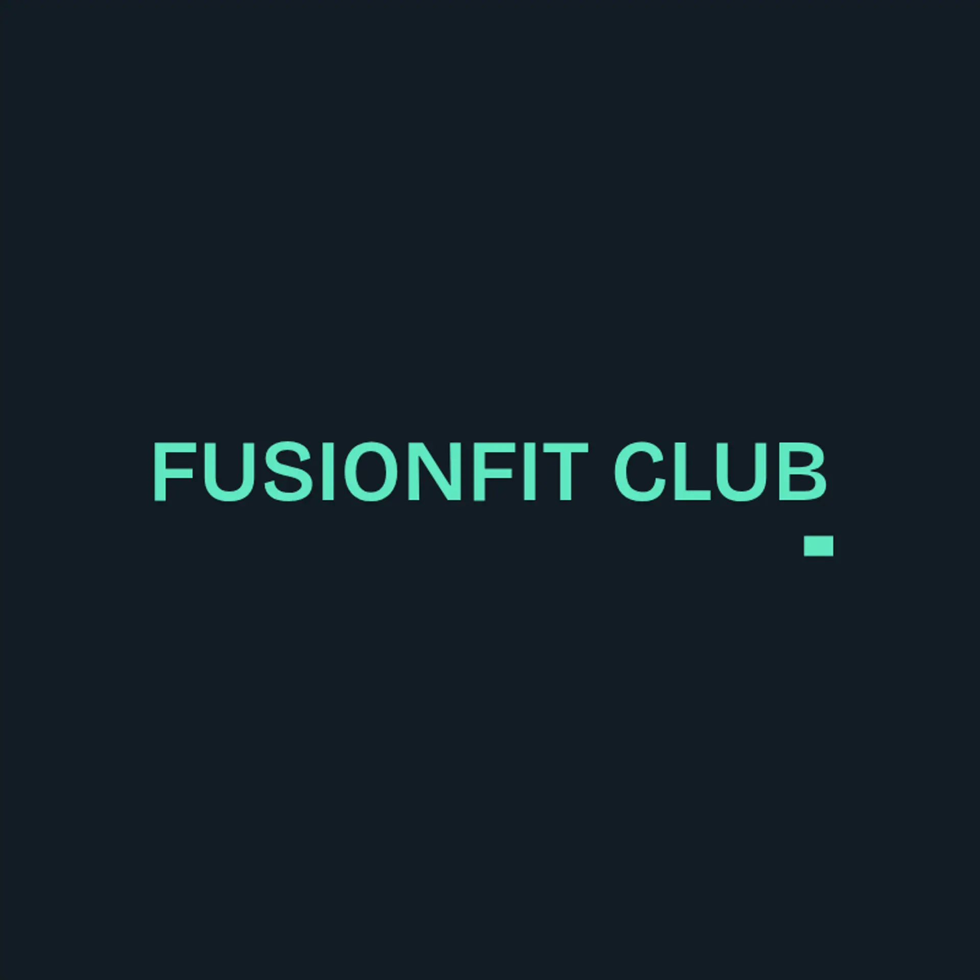 FusionFit Club logo for fitness club