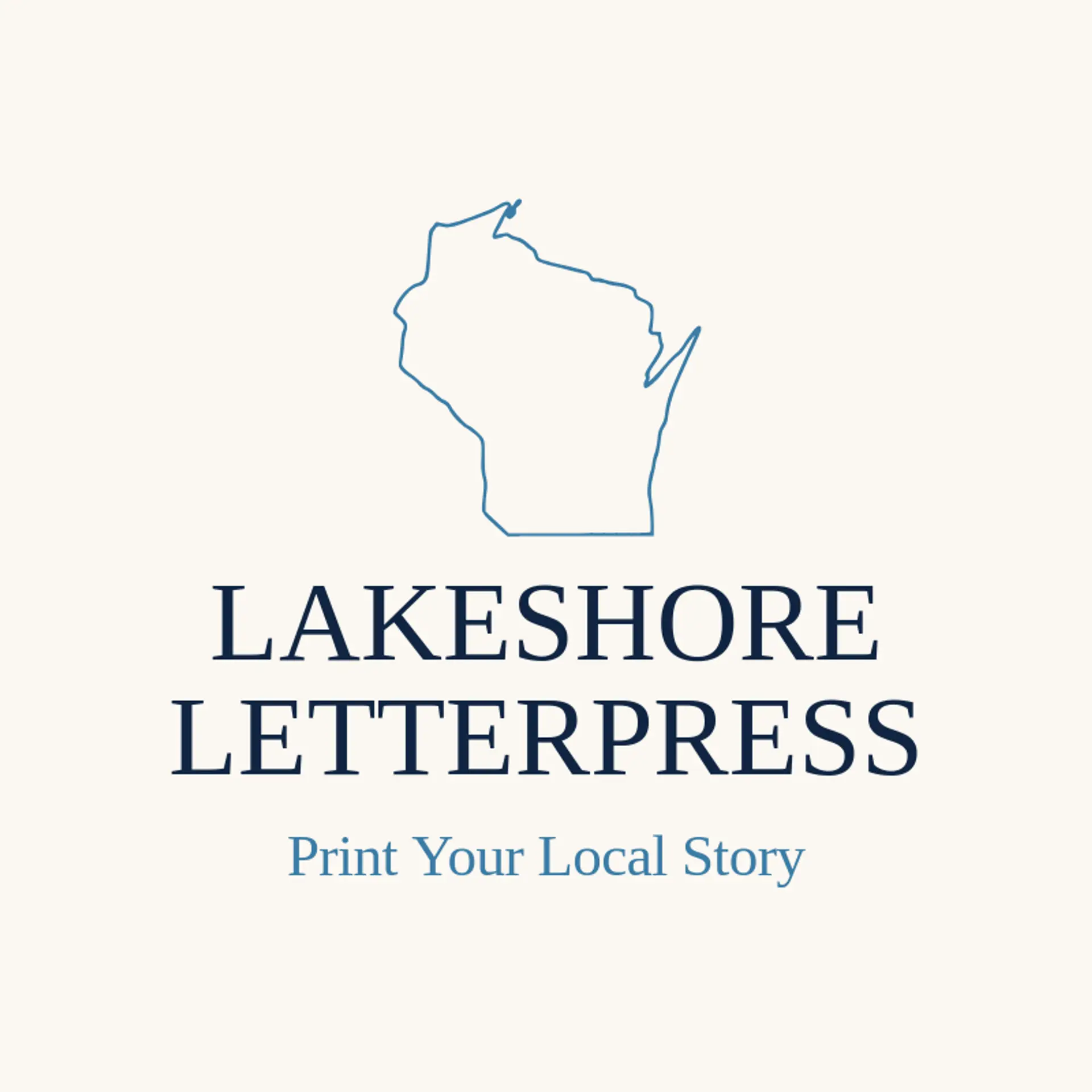 Lakeshore Letterpress logo for wisconsin